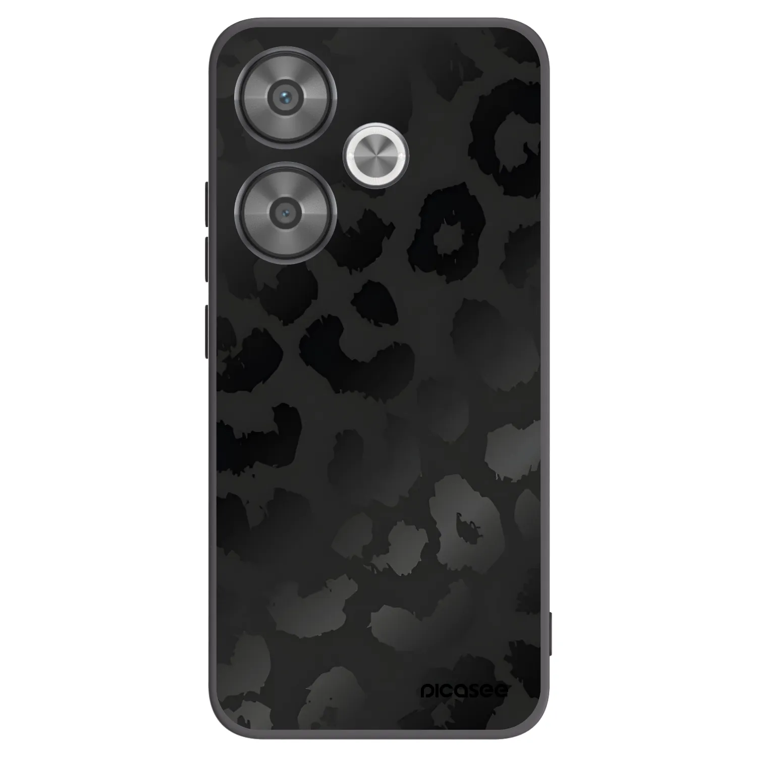 Picasee silikonski črni ovitek za Xiaomi Poco F6 - Midnight Leopard
