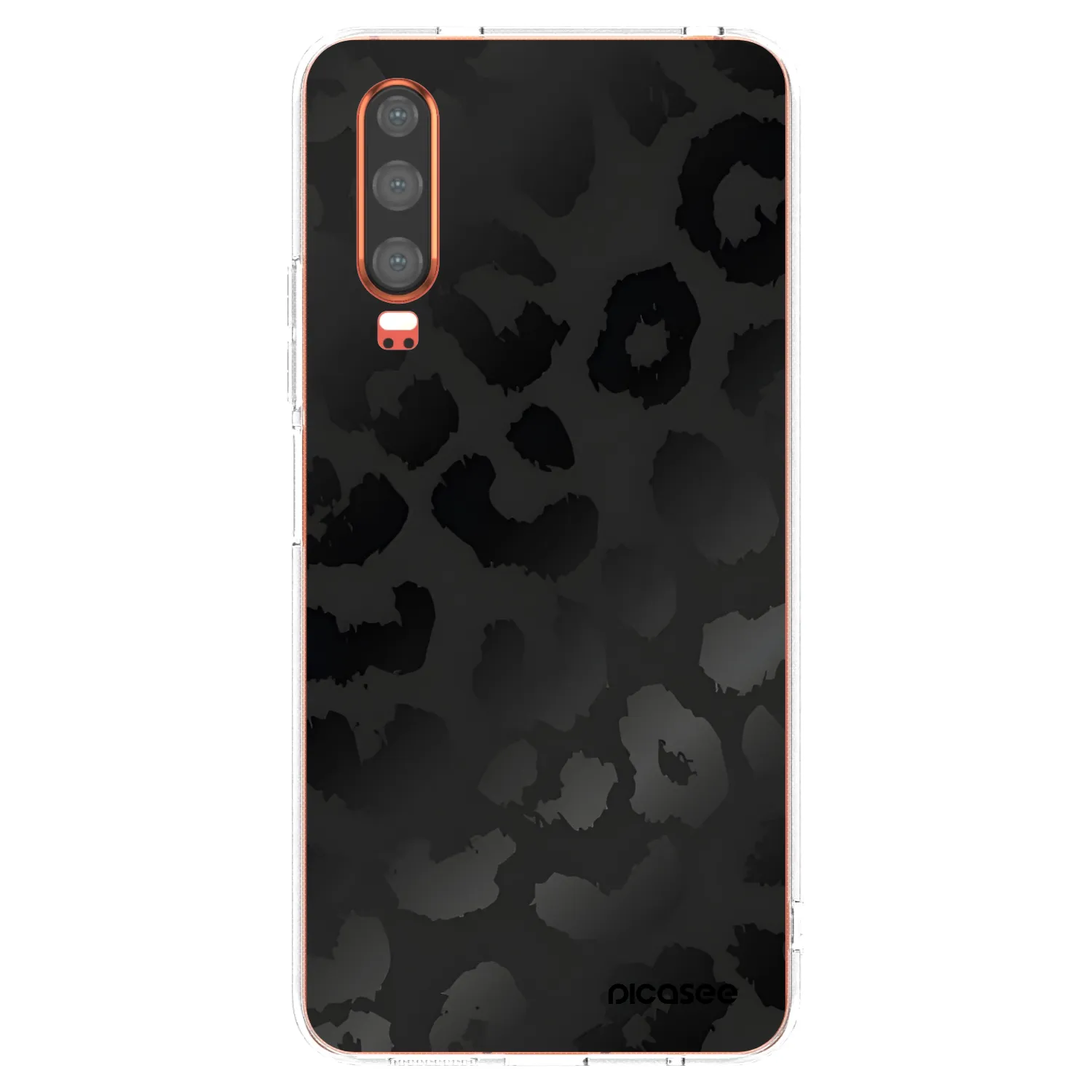 Picasee silikonski prozorni ovitek za Huawei P30 - Midnight Leopard
