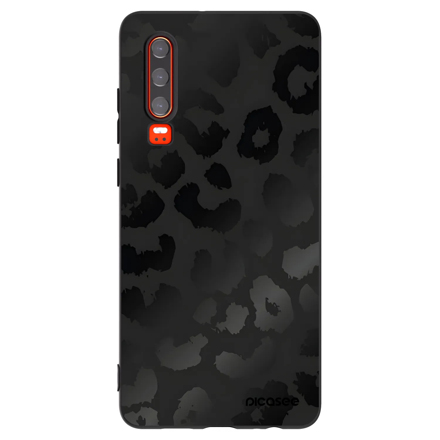 Picasee silikonski črni ovitek za Huawei P30 - Midnight Leopard