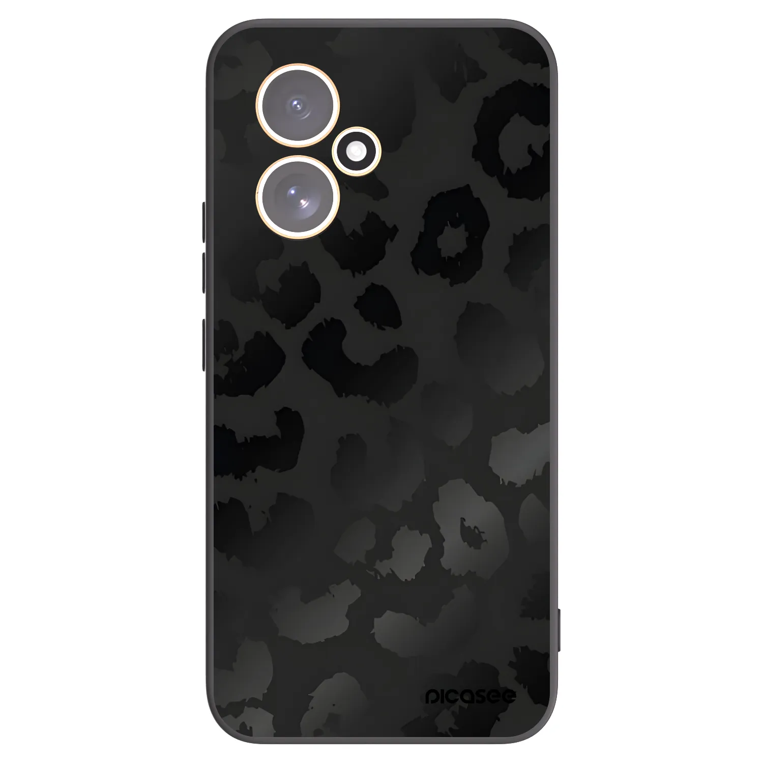 Picasee silikonski črni ovitek za Honor 400 5G - Midnight Leopard