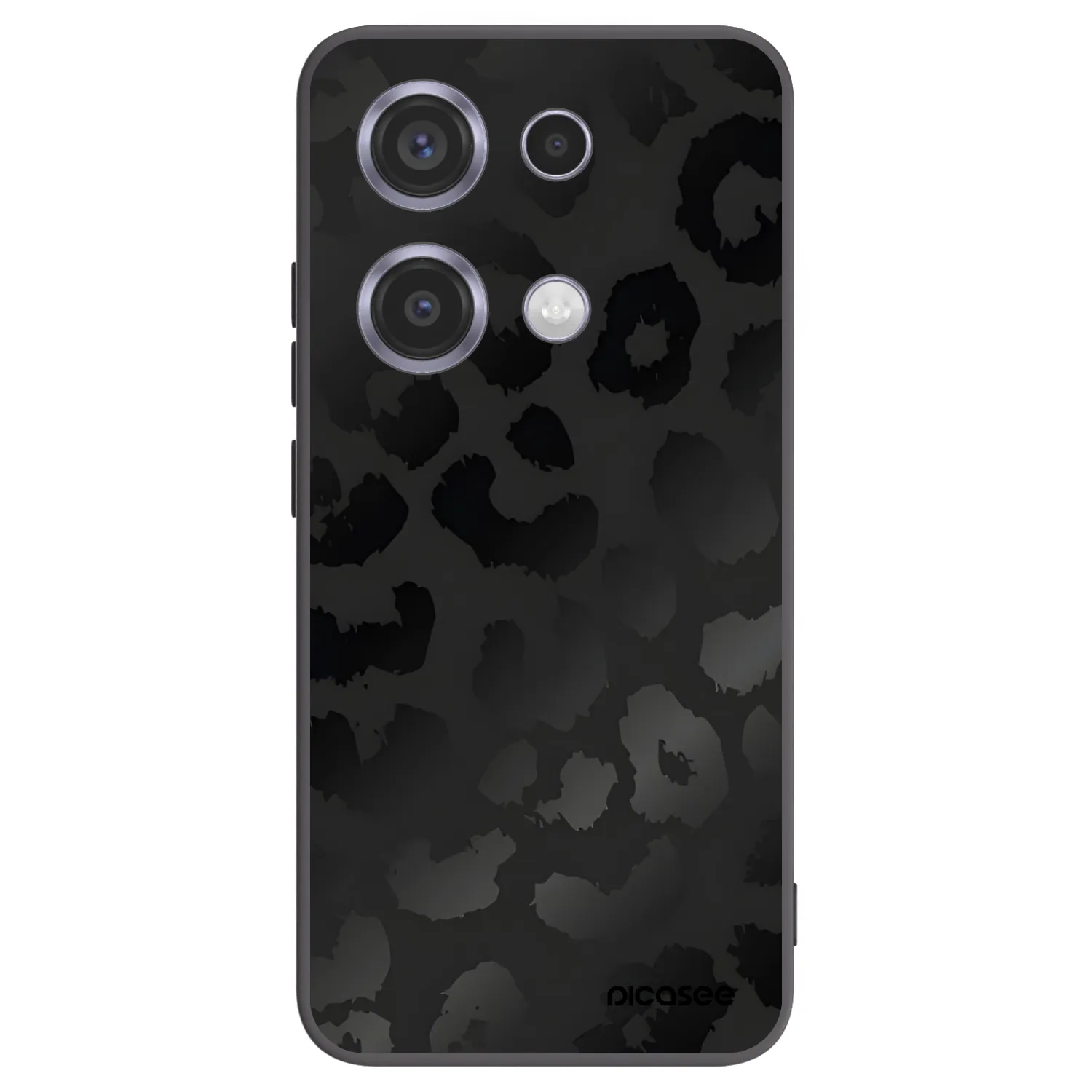 Picasee silikonski črni ovitek za Xiaomi Redmi Note 14S - Midnight Leopard