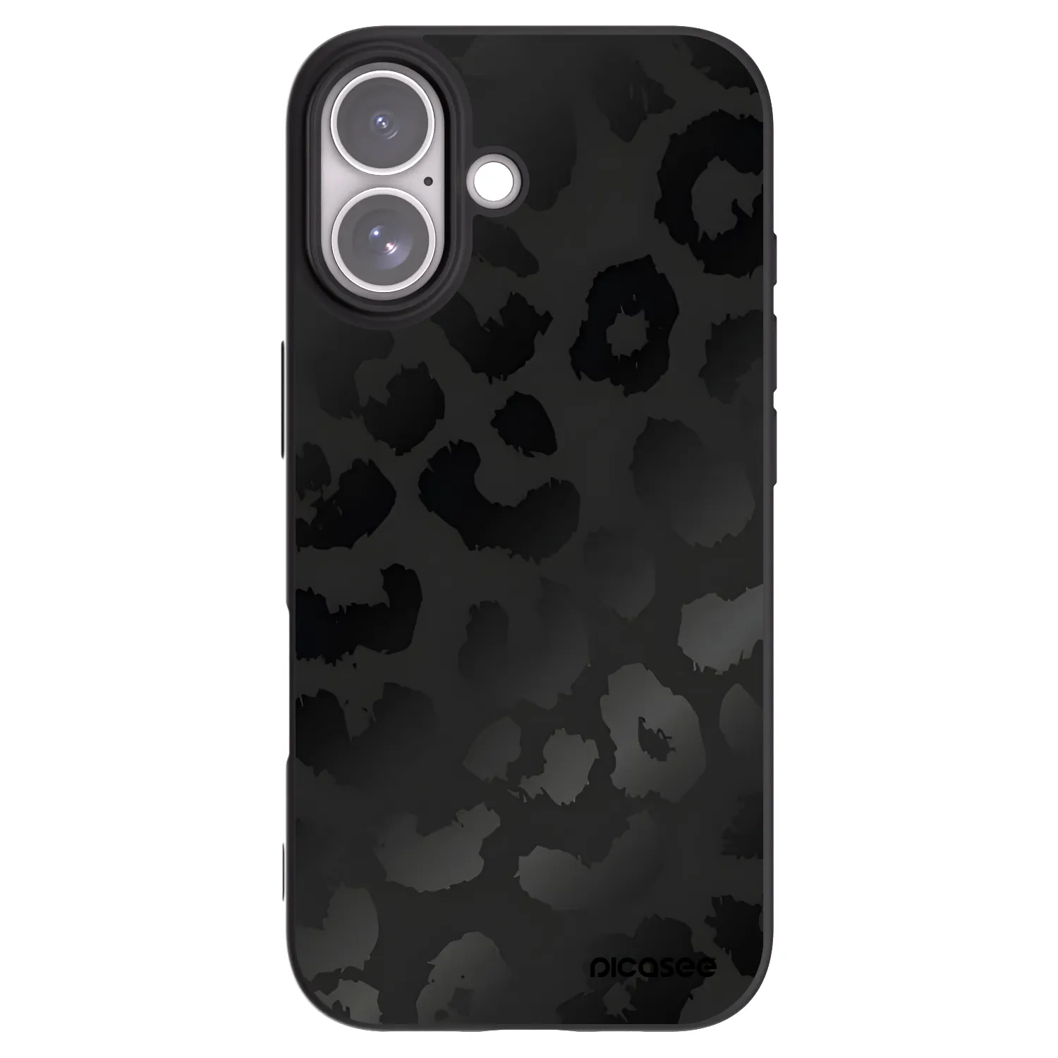 Picasee silikonski črni ovitek za Apple iPhone 17 - Midnight Leopard