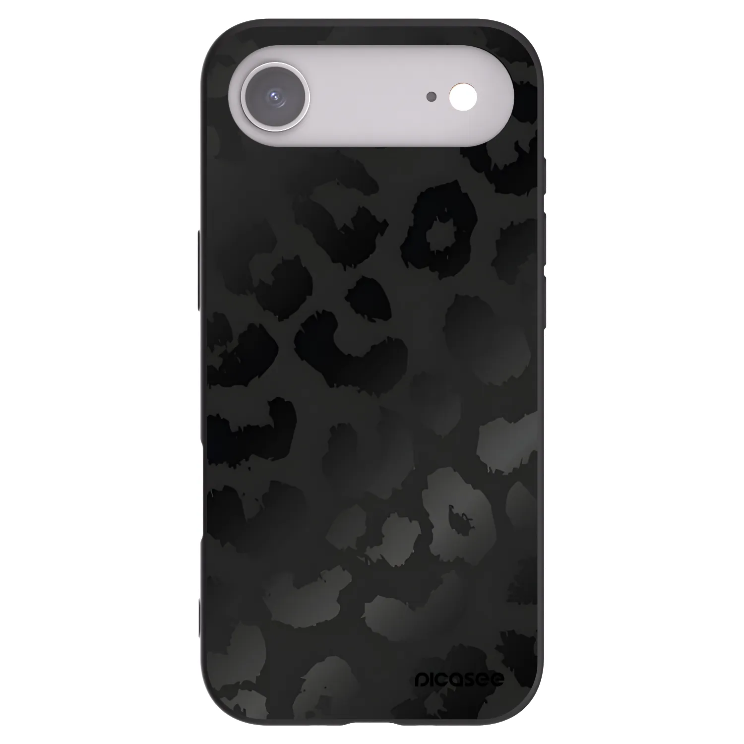 Picasee silikonski črni ovitek za Apple iPhone Air - Midnight Leopard