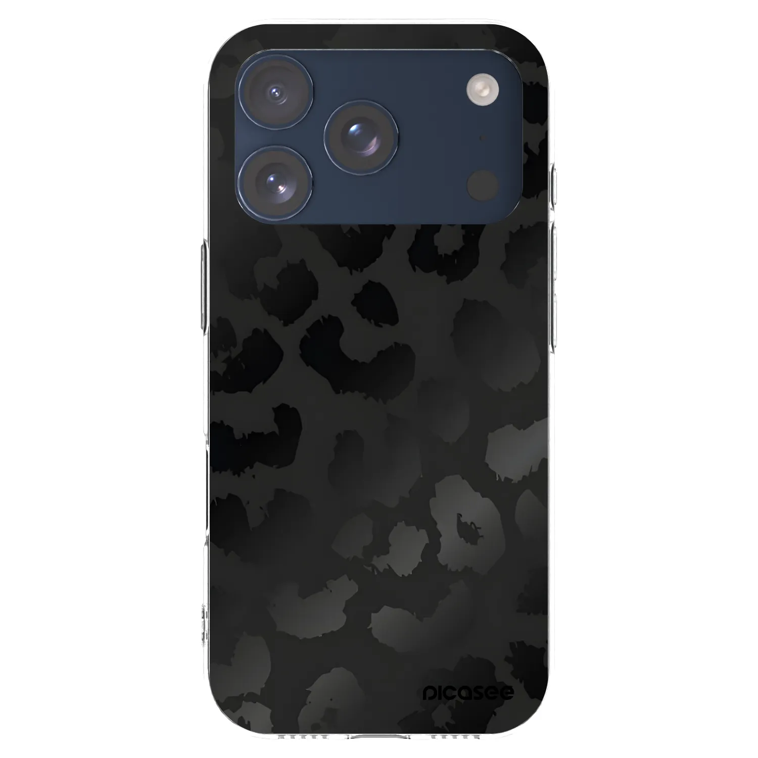 Picasee silikonski prozorni ovitek za Apple iPhone 17 Pro - Midnight Leopard
