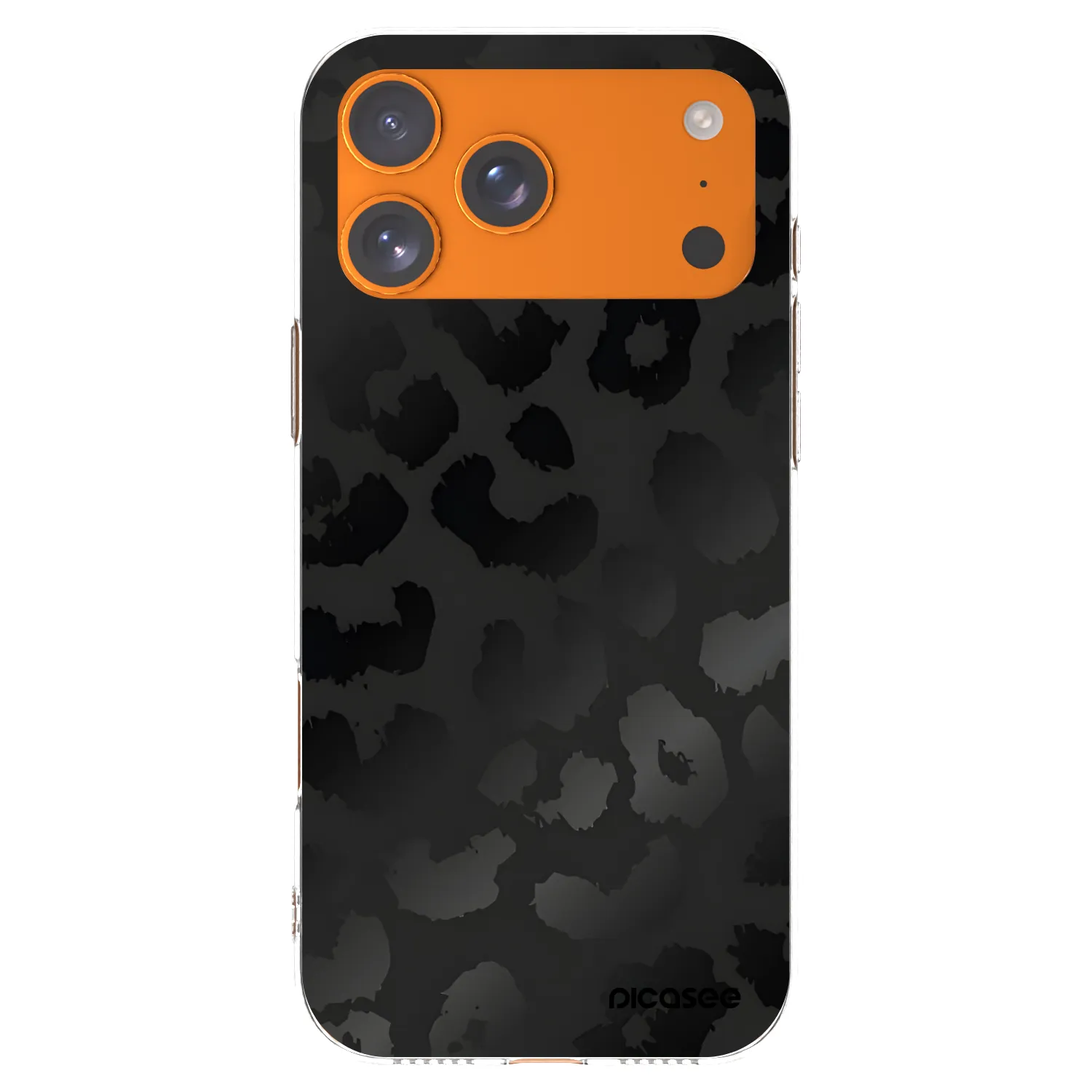 Picasee silikonski prozorni ovitek za Apple iPhone 17 Pro Max - Midnight Leopard
