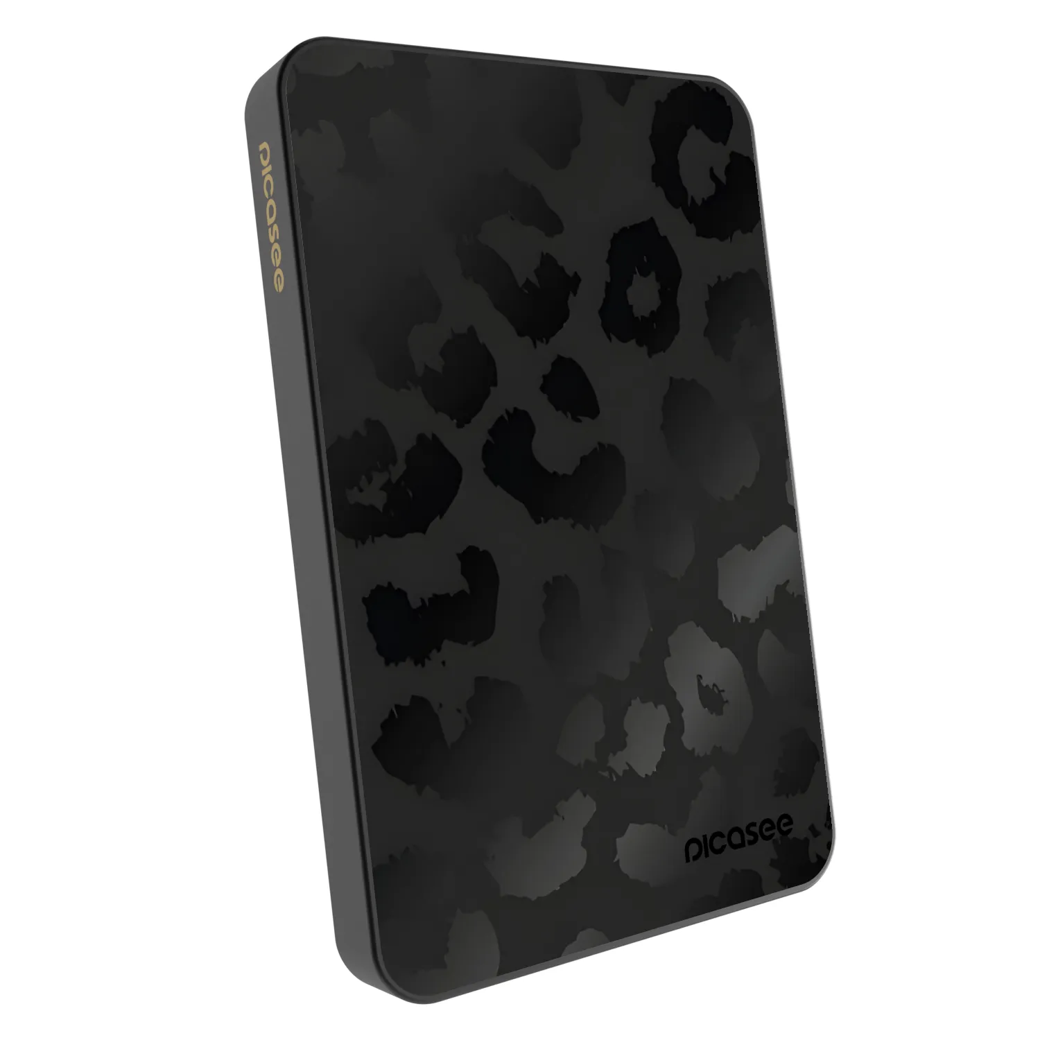Picasee Prenosna baterija z MagSafe 5 000 mAh Siva - Midnight Leopard
