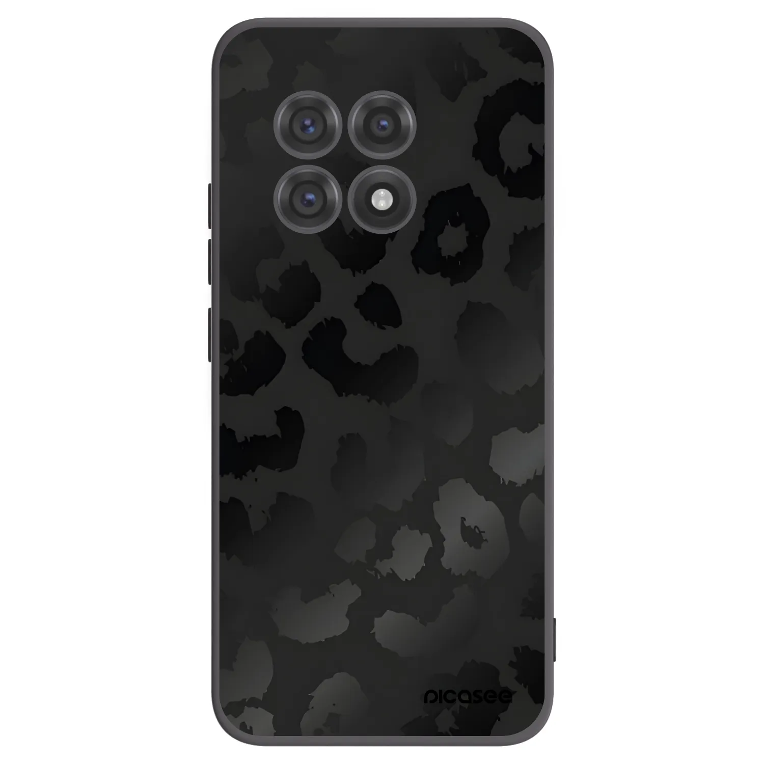 Picasee silikonski črni ovitek za OnePlus 13R 5G - Midnight Leopard