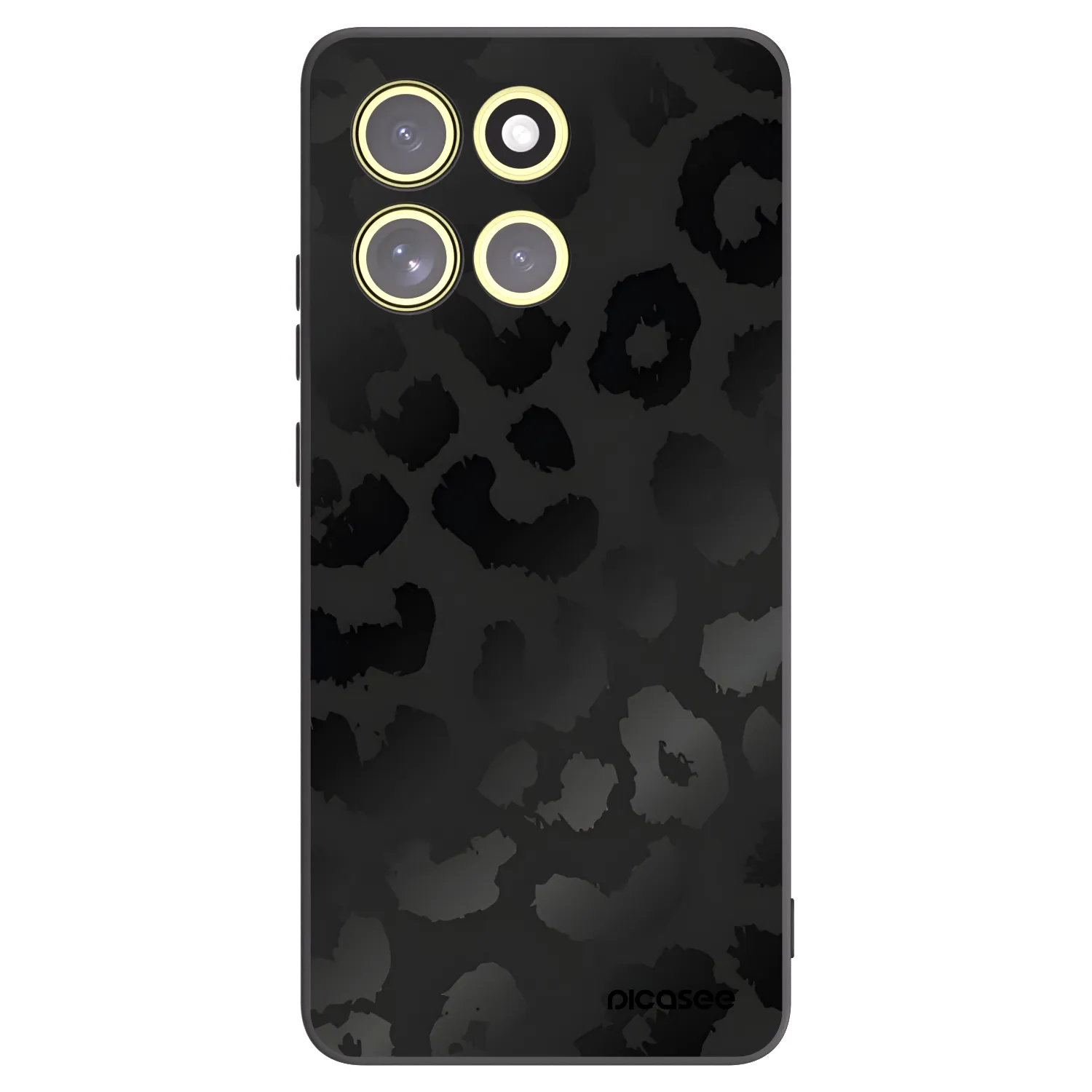 Picasee silikonski črni ovitek za Motorola Moto G86 5G - Midnight Leopard