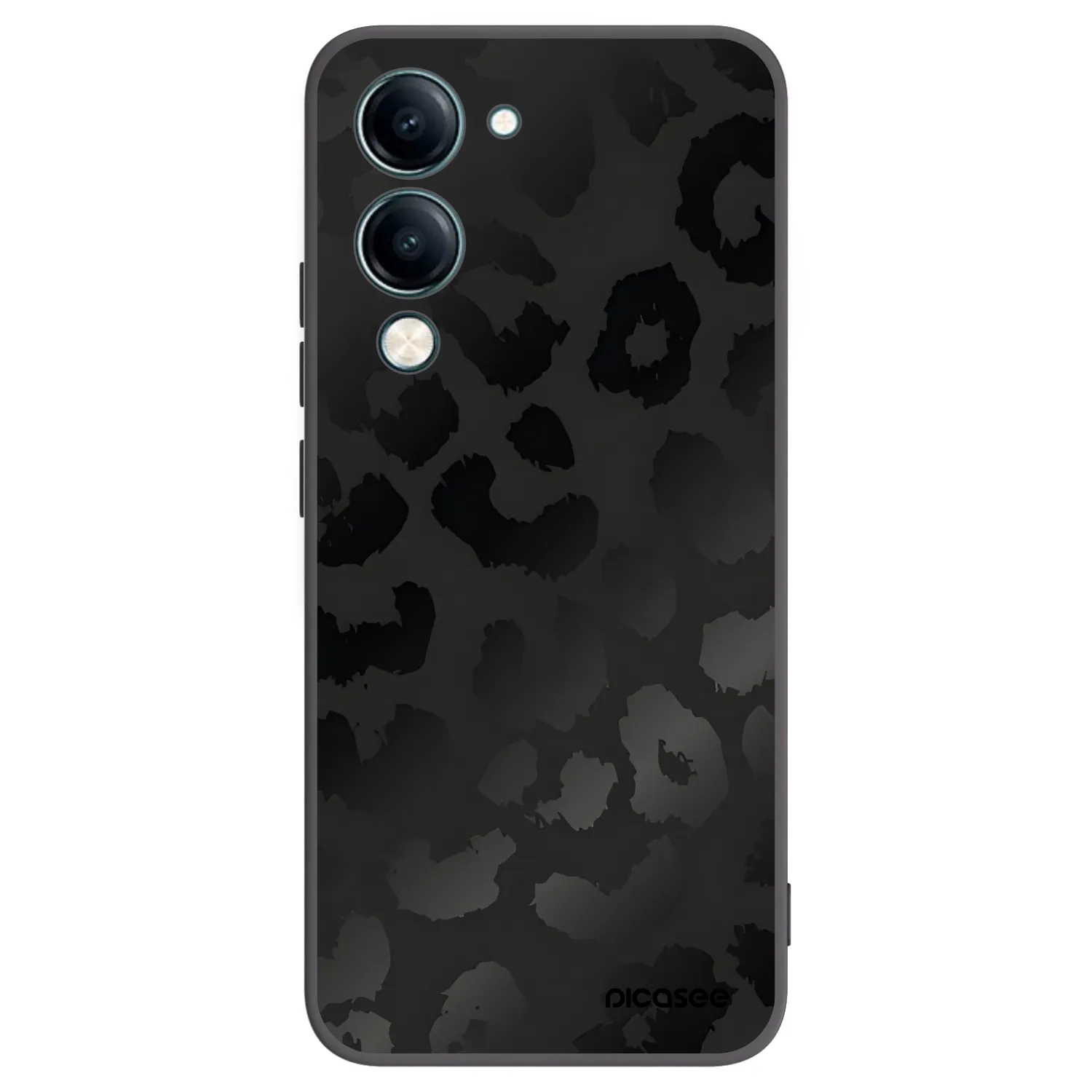 Picasee silikonski črni ovitek za Vivo Y29s 5G - Midnight Leopard