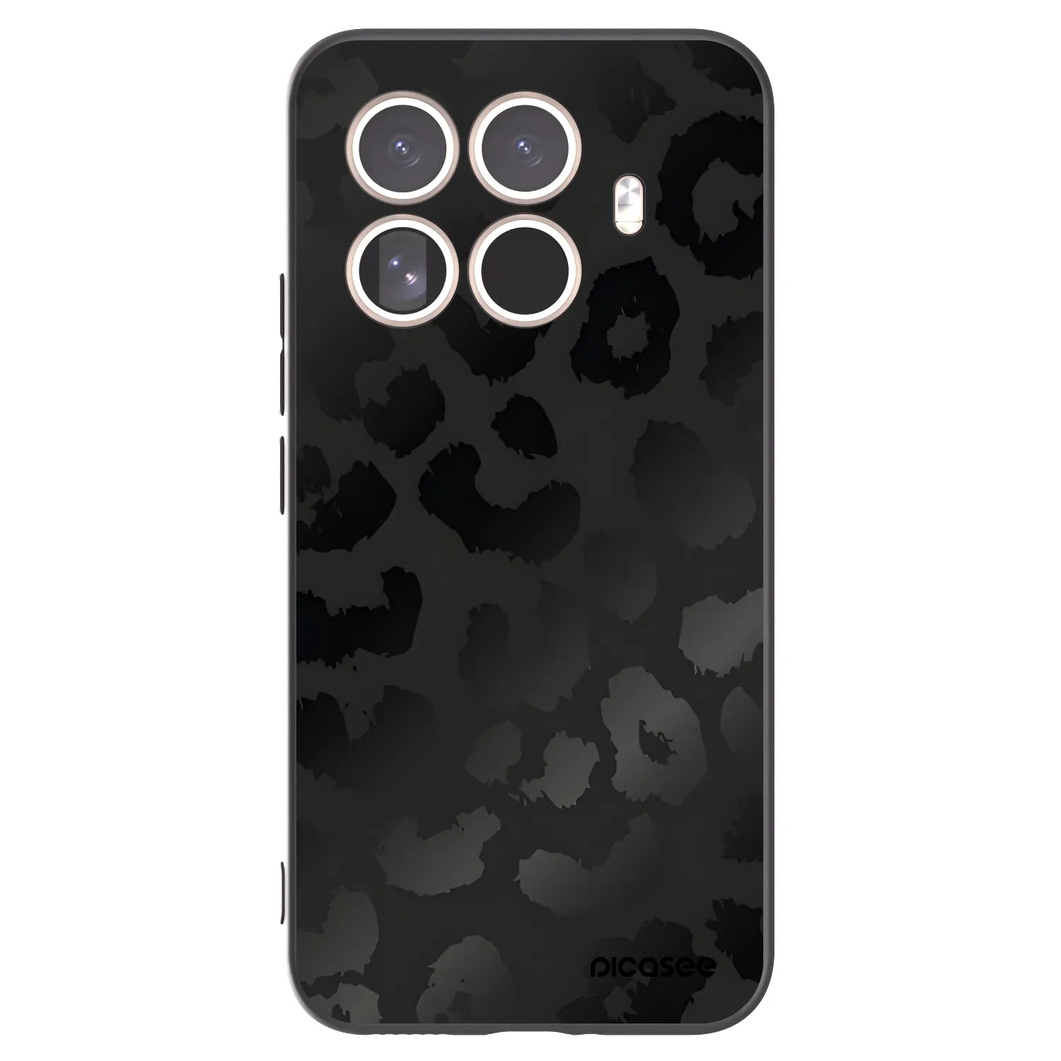 Picasee silikonski črni ovitek za Xiaomi 15T Pro - Midnight Leopard
