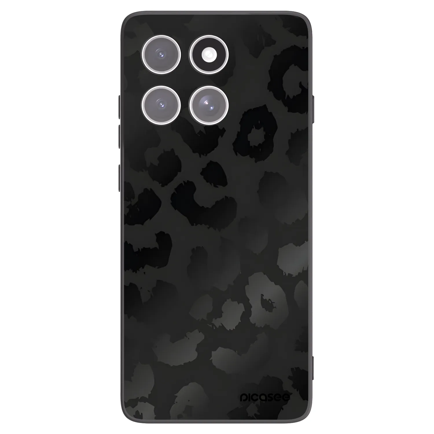 Picasee silikonski črni ovitek za Motorola Edge 60 Fusion - Midnight Leopard