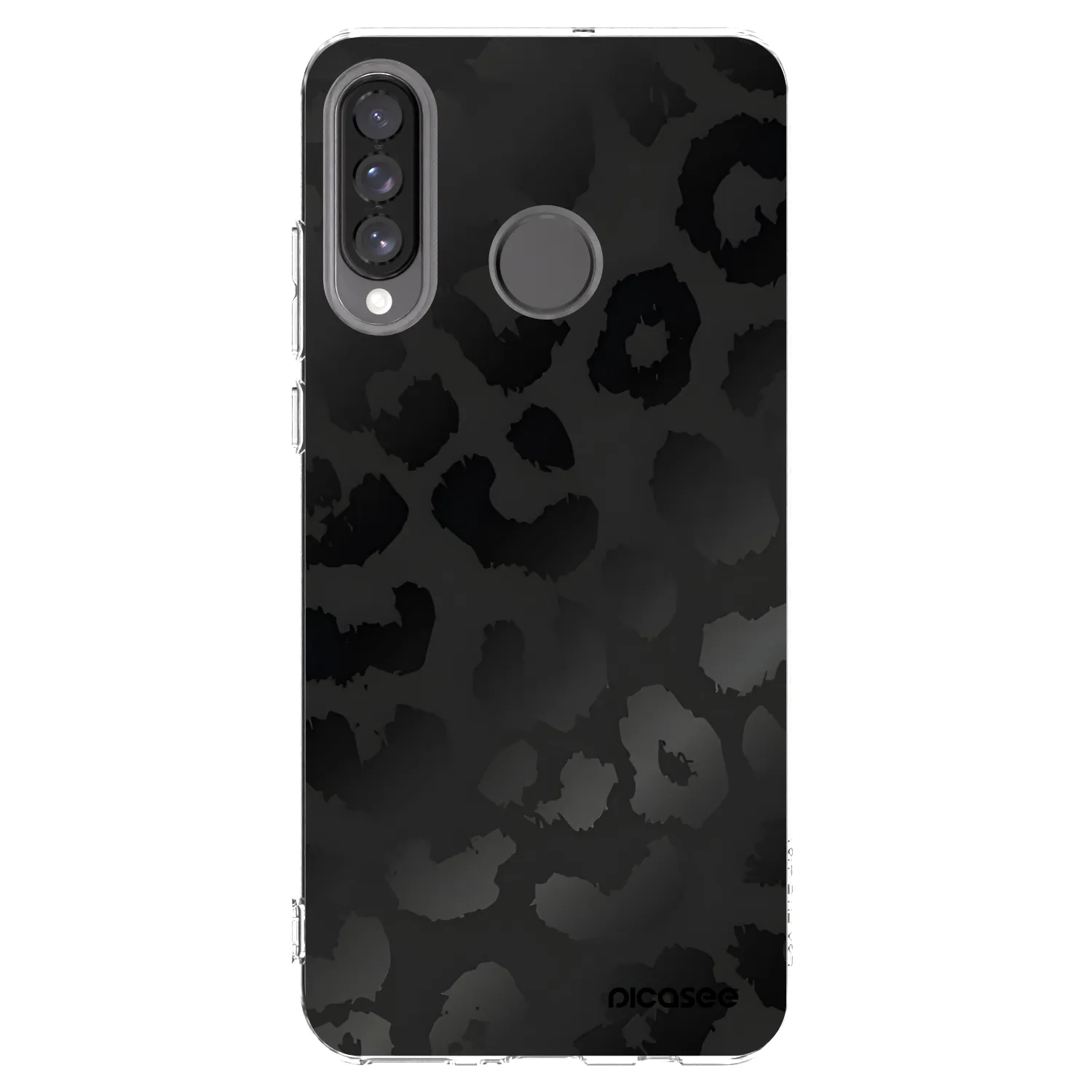 Picasee silikonski prozorni ovitek za Huawei P30 Lite - Midnight Leopard