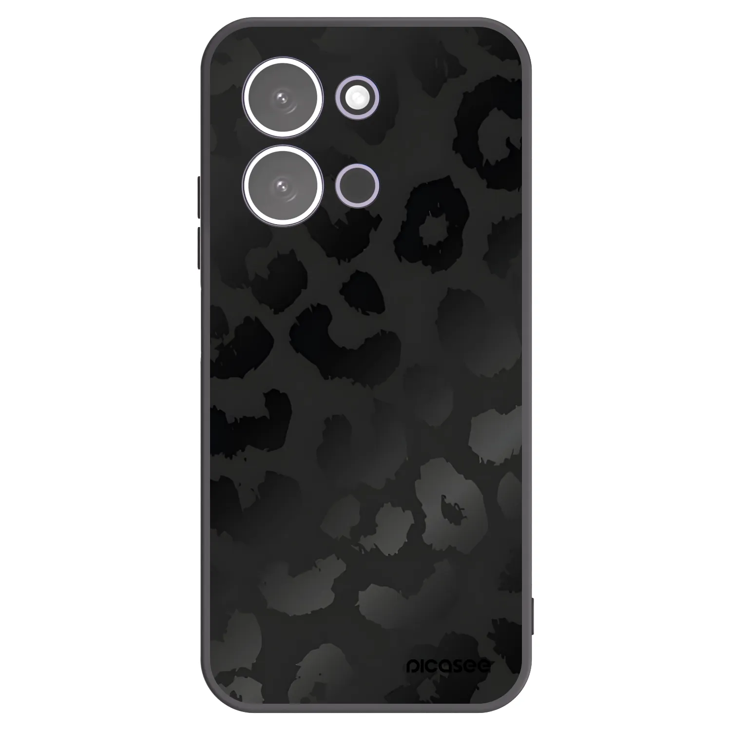 Picasee silikonski črni ovitek za Xiaomi Redmi 15C 5G - Midnight Leopard