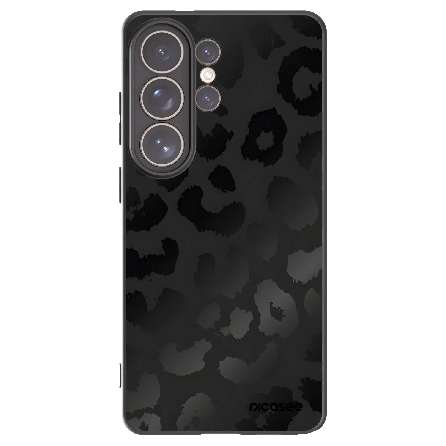 Picasee silikonski črni ovitek za Samsung Galaxy S26 Ultra - Midnight Leopard