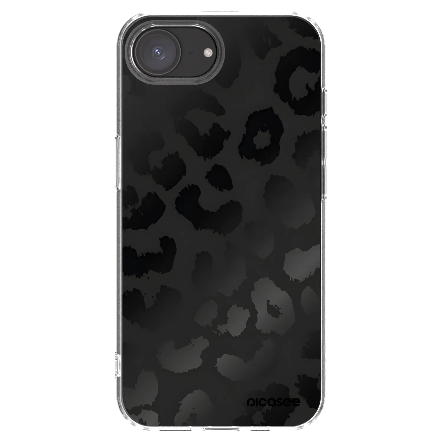 Picasee silikonski prozorni ovitek za Apple iPhone 17e - Midnight Leopard
