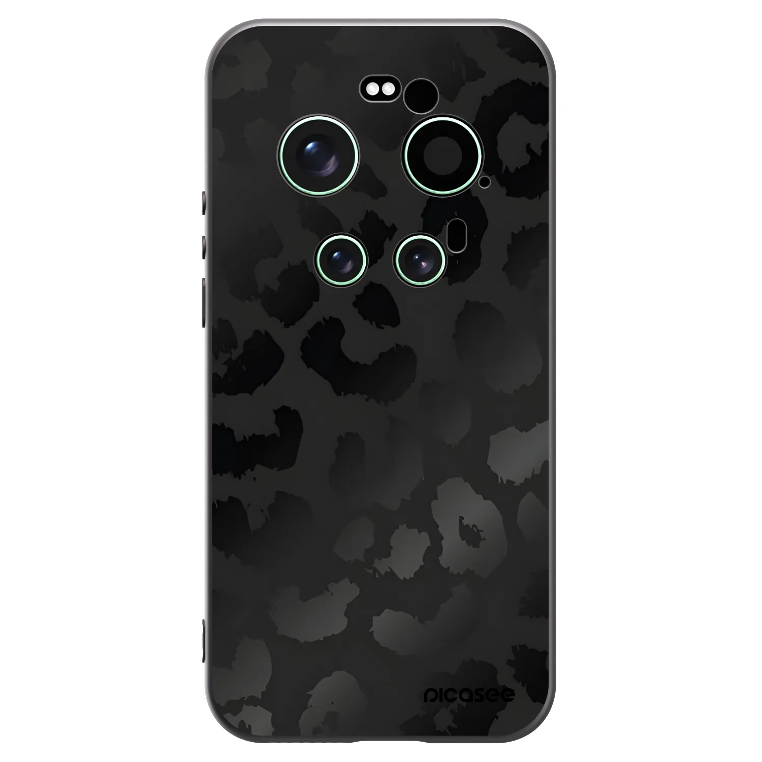 Picasee silikonski črni ovitek za Xiaomi 17 Ultra - Midnight Leopard
