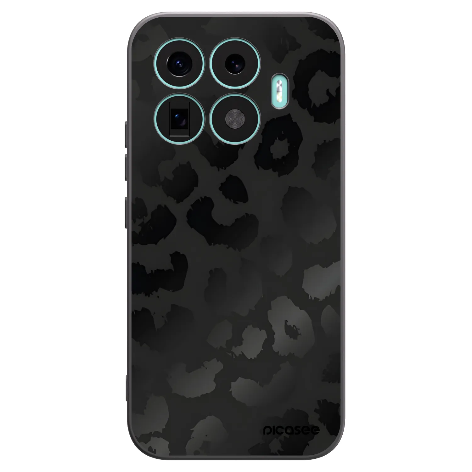 Picasee silikonski črni ovitek za Xiaomi 17T - Midnight Leopard
