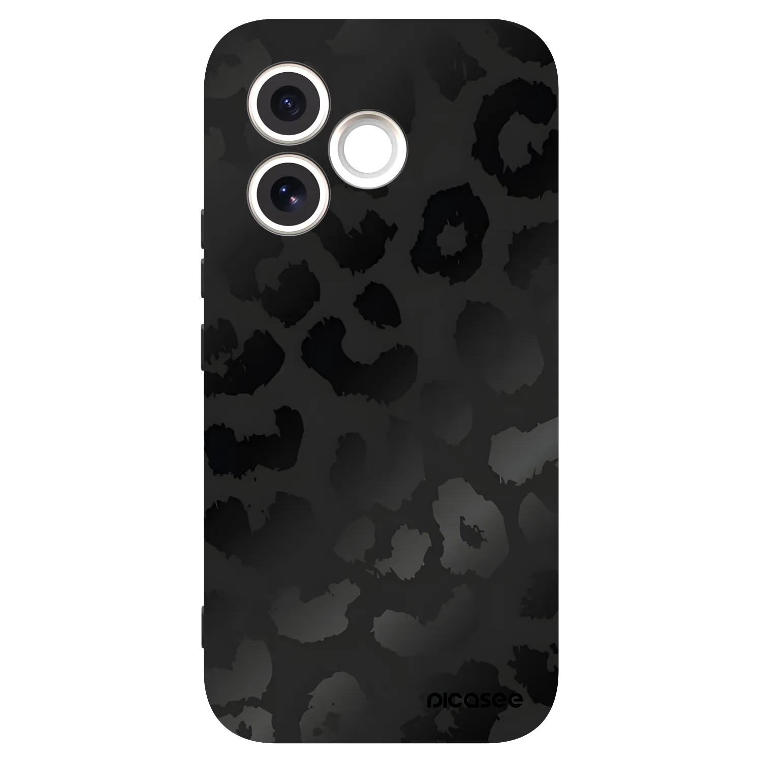 Picasee silikonski črni ovitek za Honor 600 Lite - Midnight Leopard