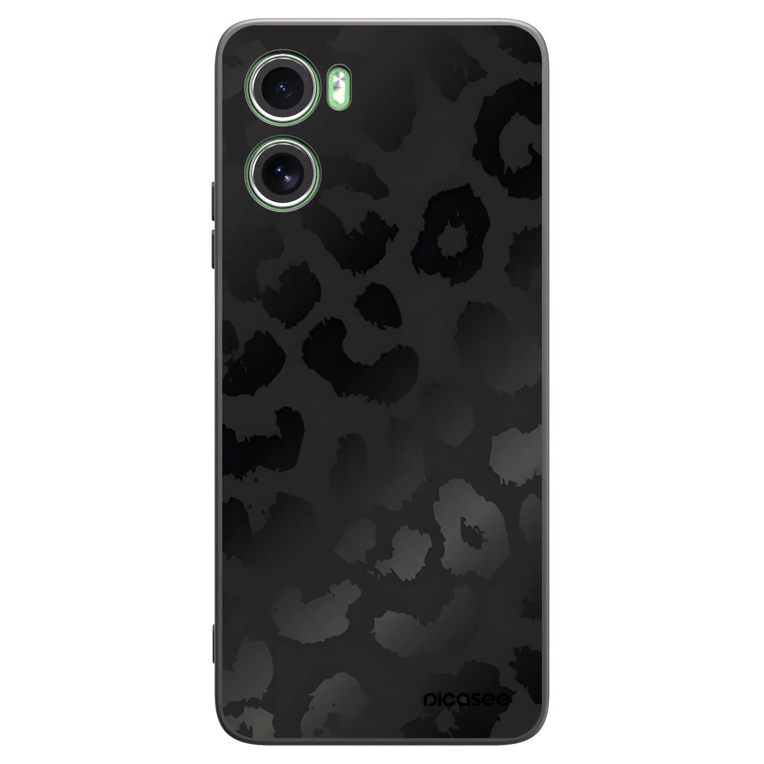 Picasee silikonski črni ovitek za Motorola Moto G06 - Midnight Leopard