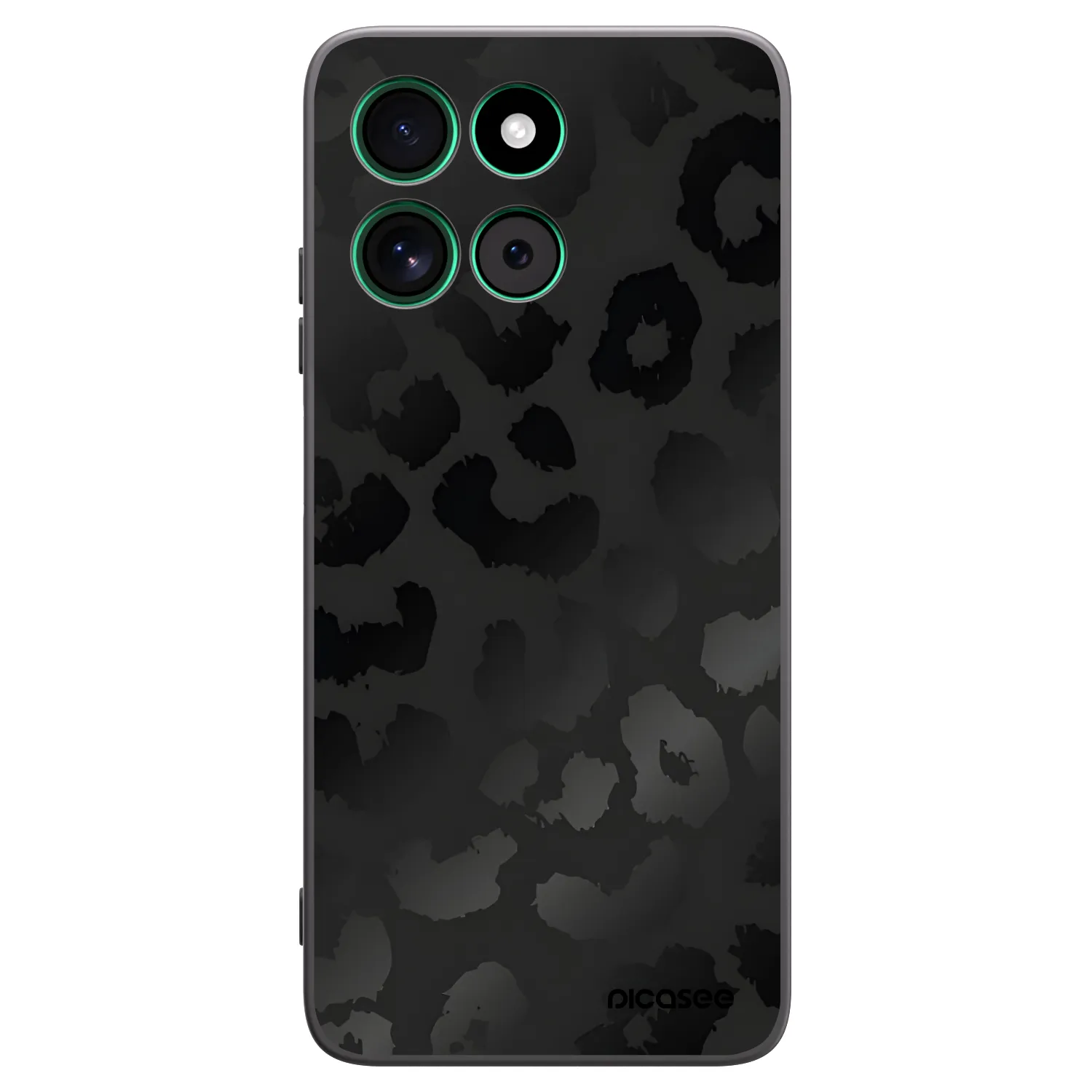 Picasee silikonski črni ovitek za Motorola Moto G57 Power - Midnight Leopard