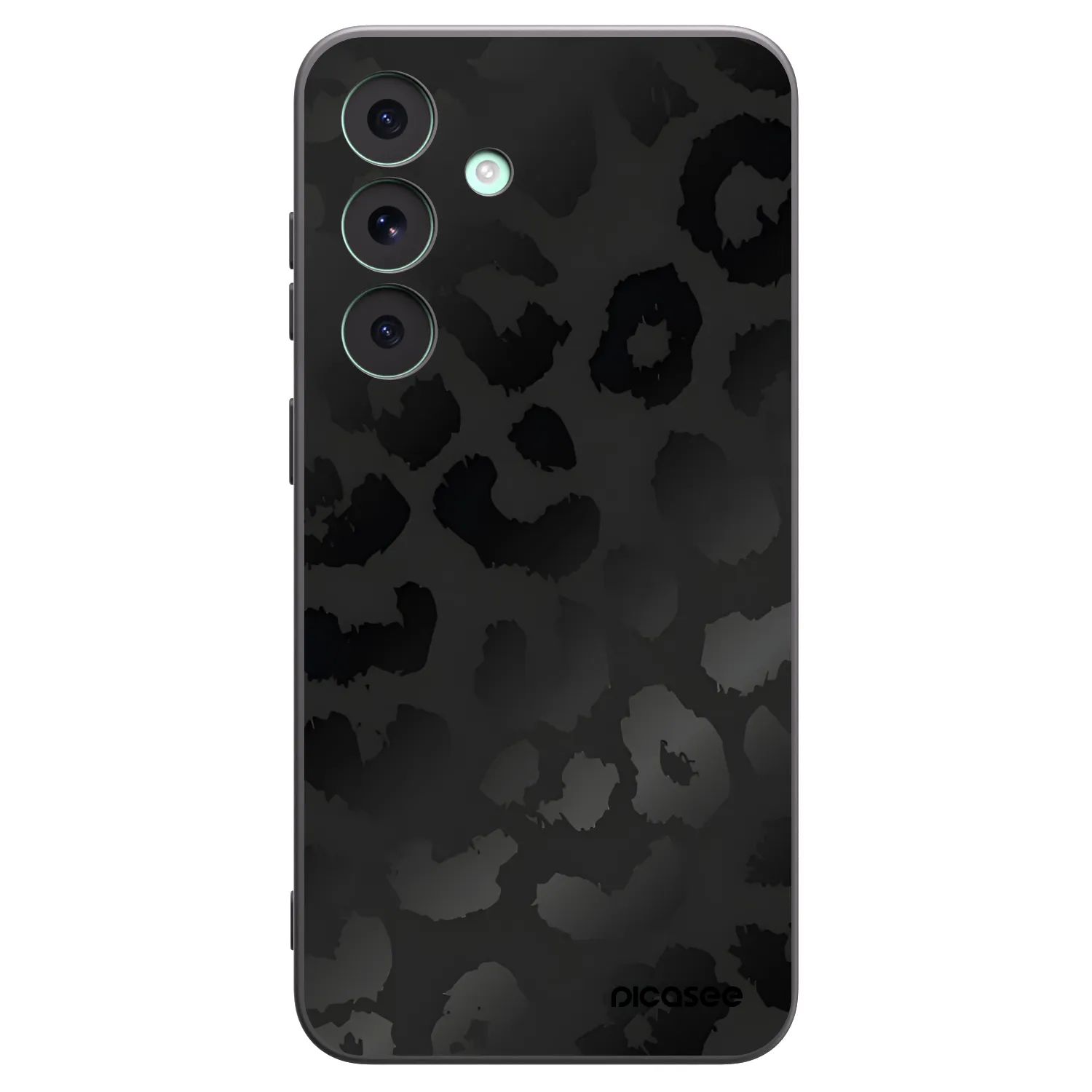 Picasee silikonski črni ovitek za Samsung Galaxy S26 FE - Midnight Leopard