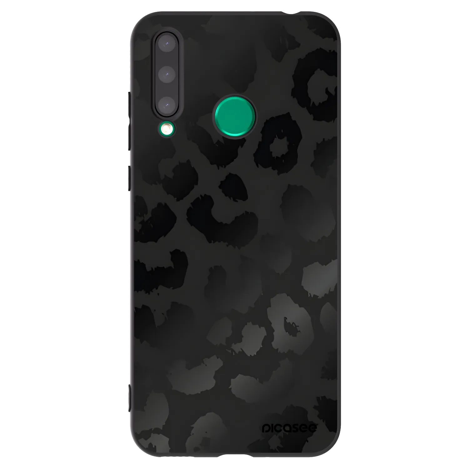 Picasee silikonski črni ovitek za Honor 20 Lite - Midnight Leopard