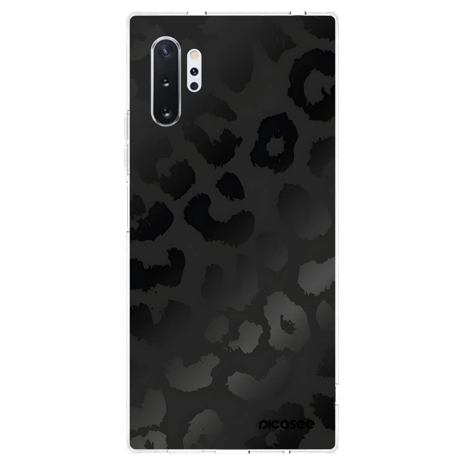 Picasee silikonski prozorni ovitek za Samsung Galaxy Note 10+ N975F - Midnight Leopard