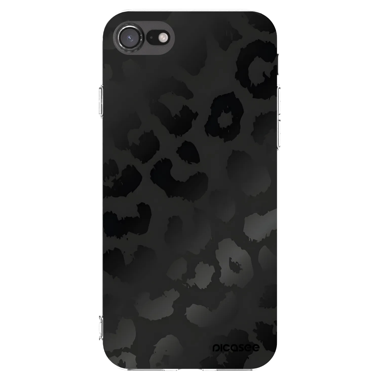Picasee silikonski prozorni ovitek za Apple iPhone 8 - Midnight Leopard