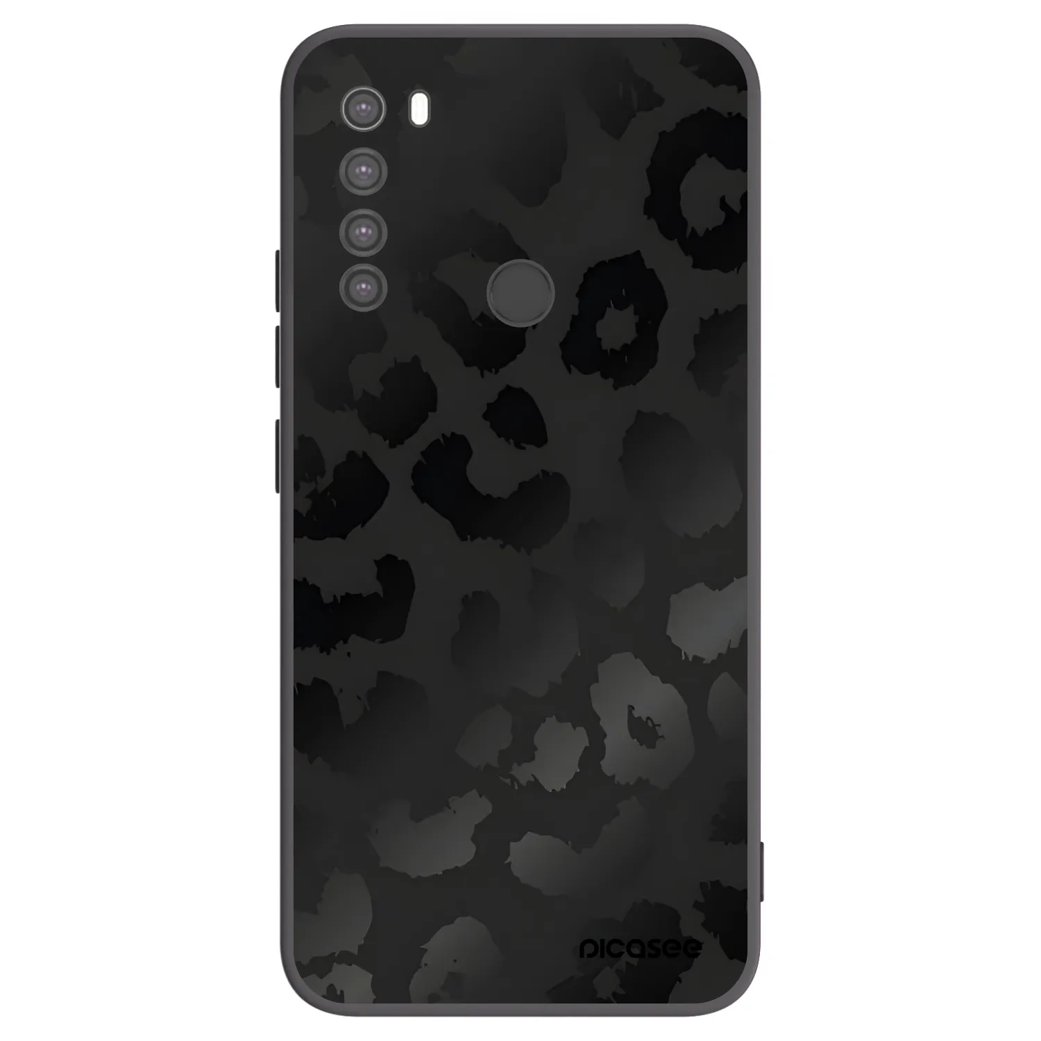 Picasee silikonski črni ovitek za Xiaomi Redmi Note 8 - Midnight Leopard