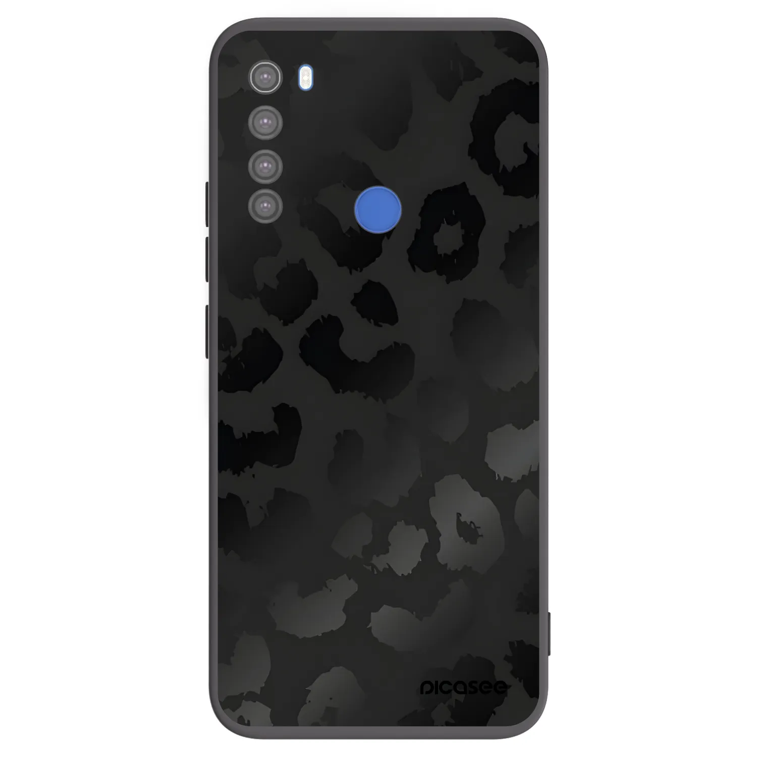 Picasee silikonski črni ovitek za Xiaomi Redmi Note 8T - Midnight Leopard