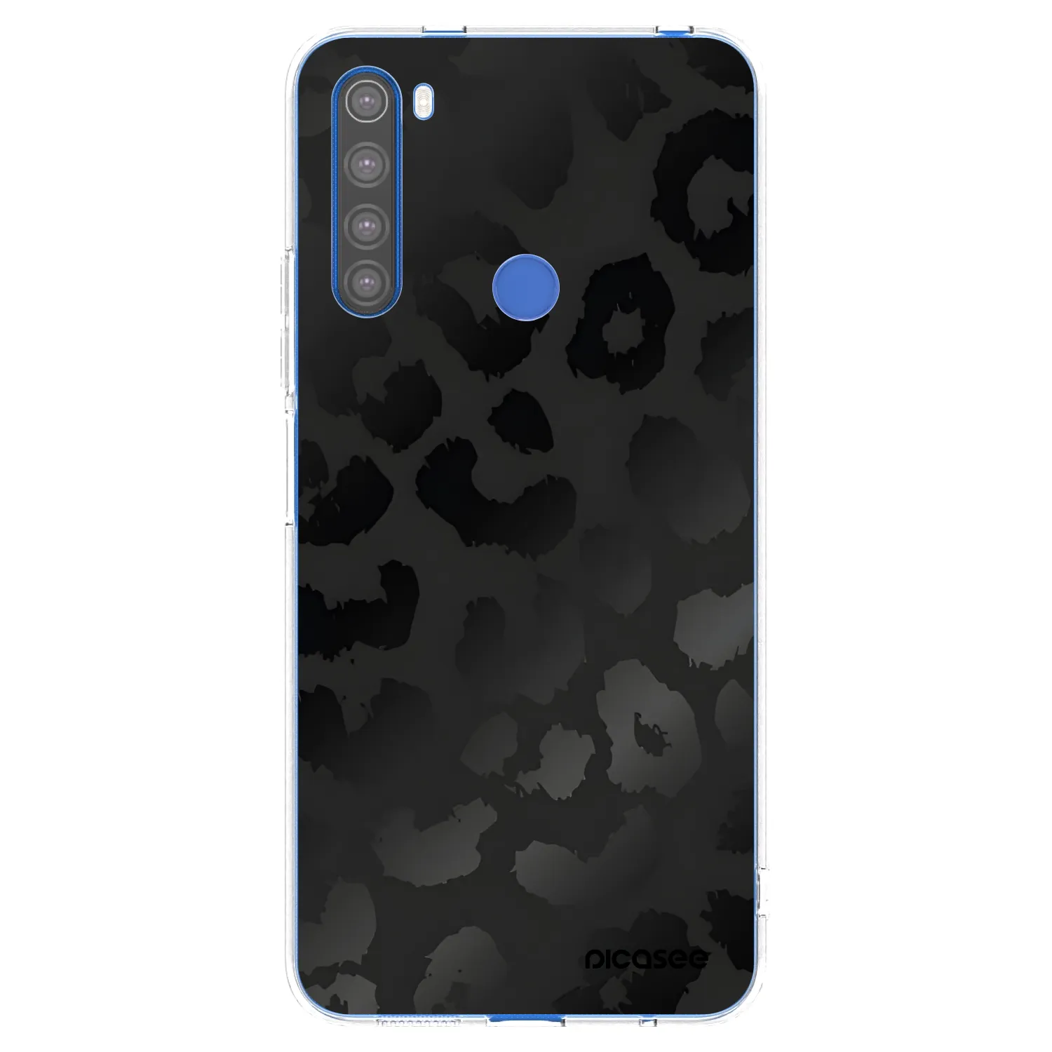 Picasee silikonski prozorni ovitek za Xiaomi Redmi Note 8T - Midnight Leopard