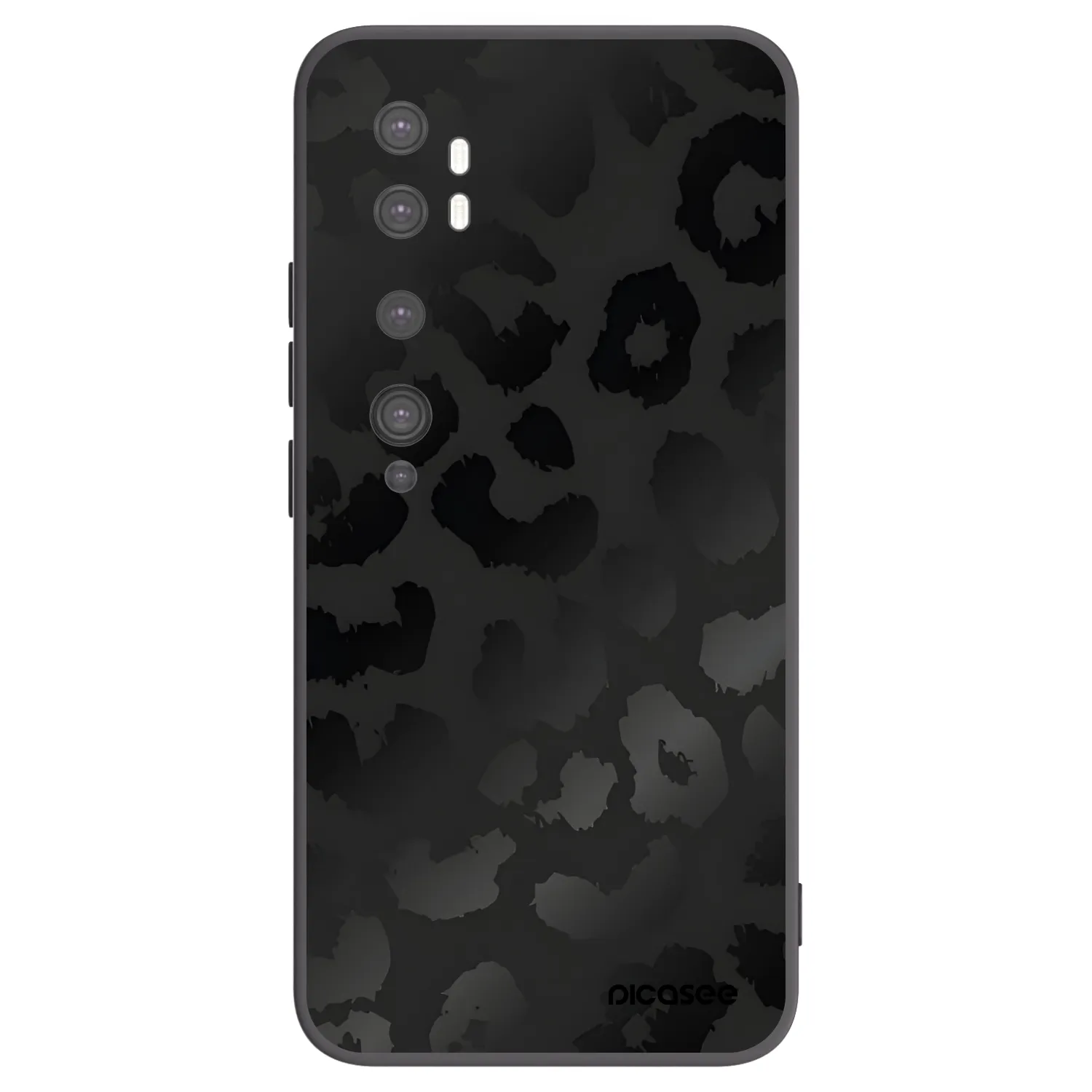 Picasee silikonski črni ovitek za Xiaomi Mi Note 10 (Pro) - Midnight Leopard