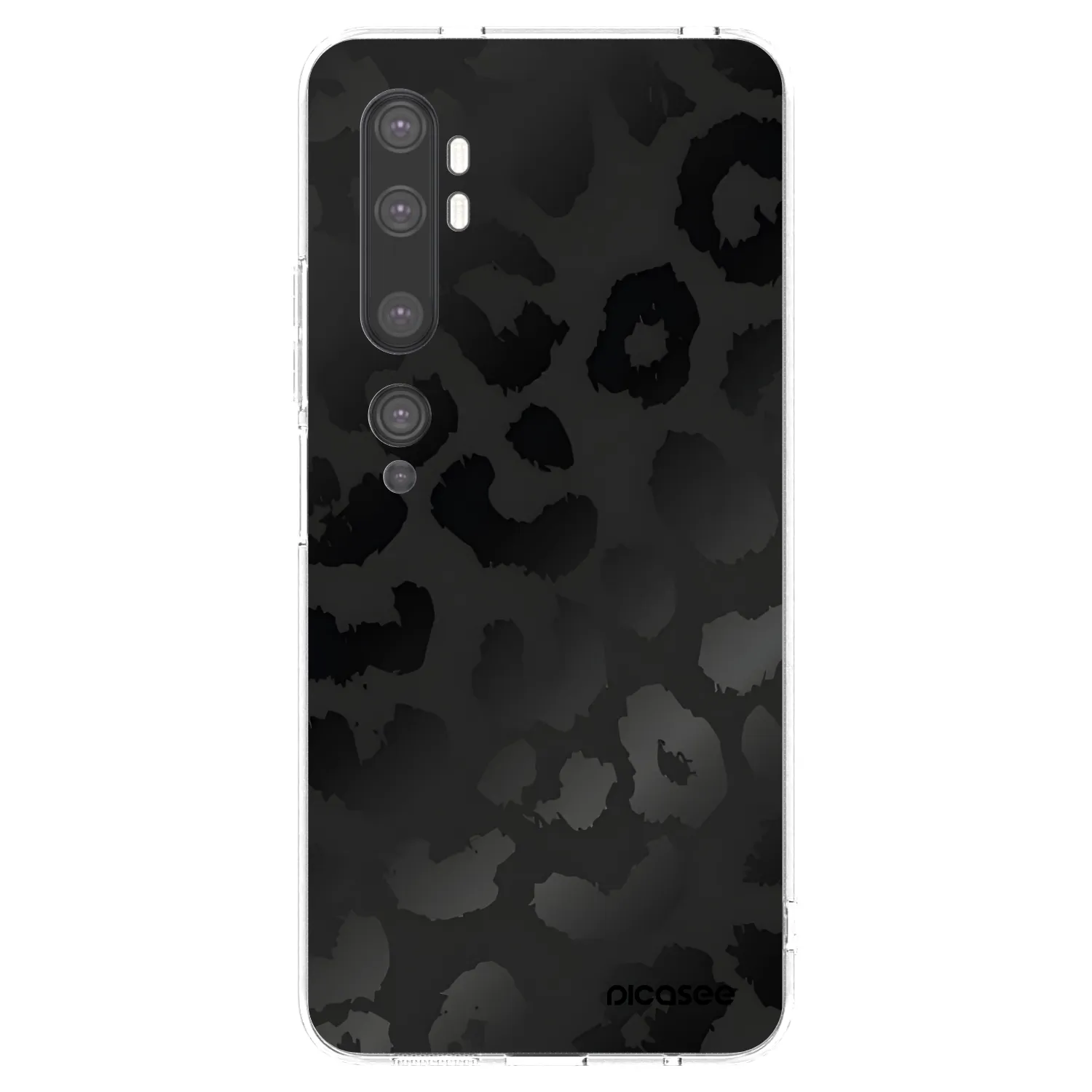 Picasee silikonski prozorni ovitek za Xiaomi Mi Note 10 (Pro) - Midnight Leopard