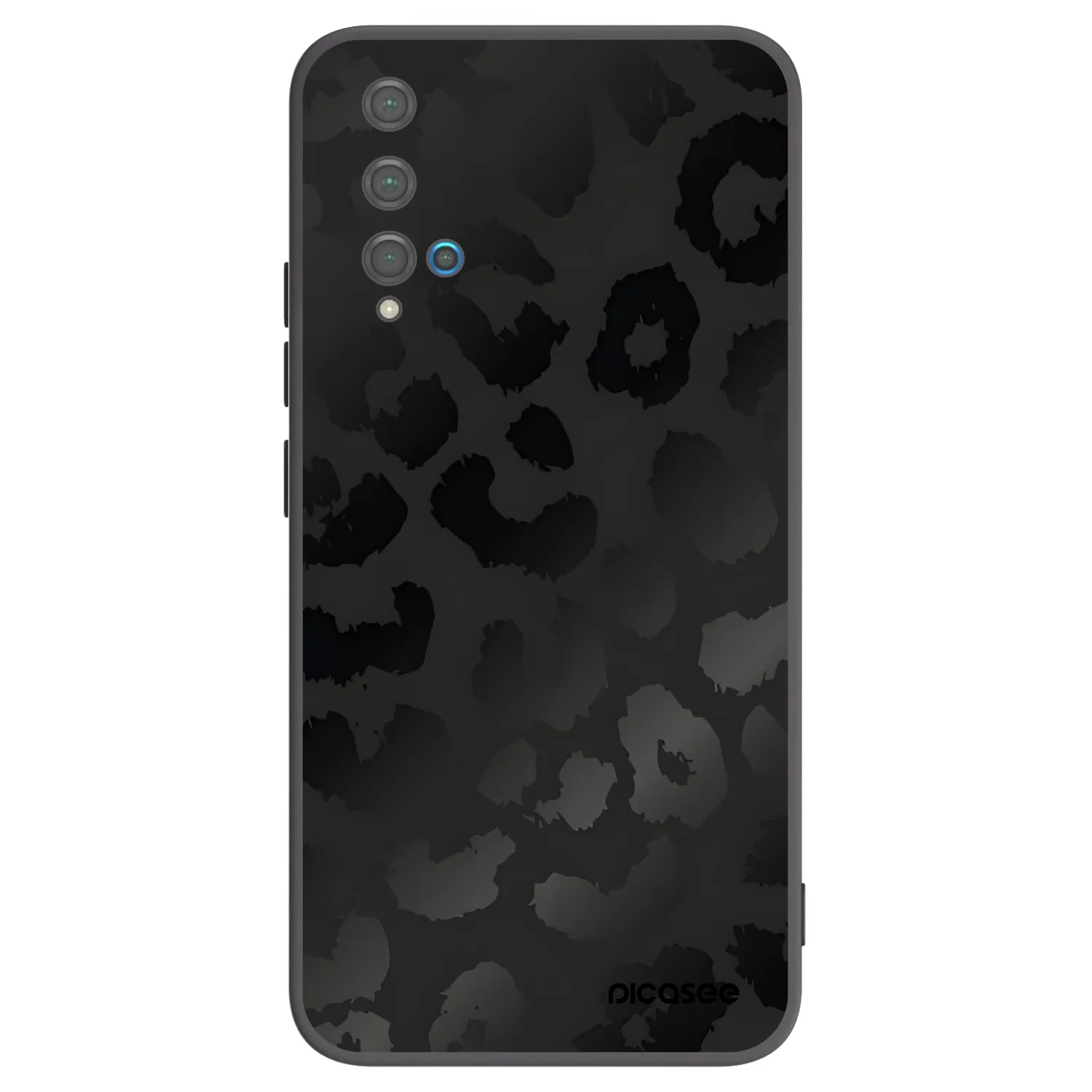 Picasee silikonski črni ovitek za Huawei Nova 5T - Midnight Leopard