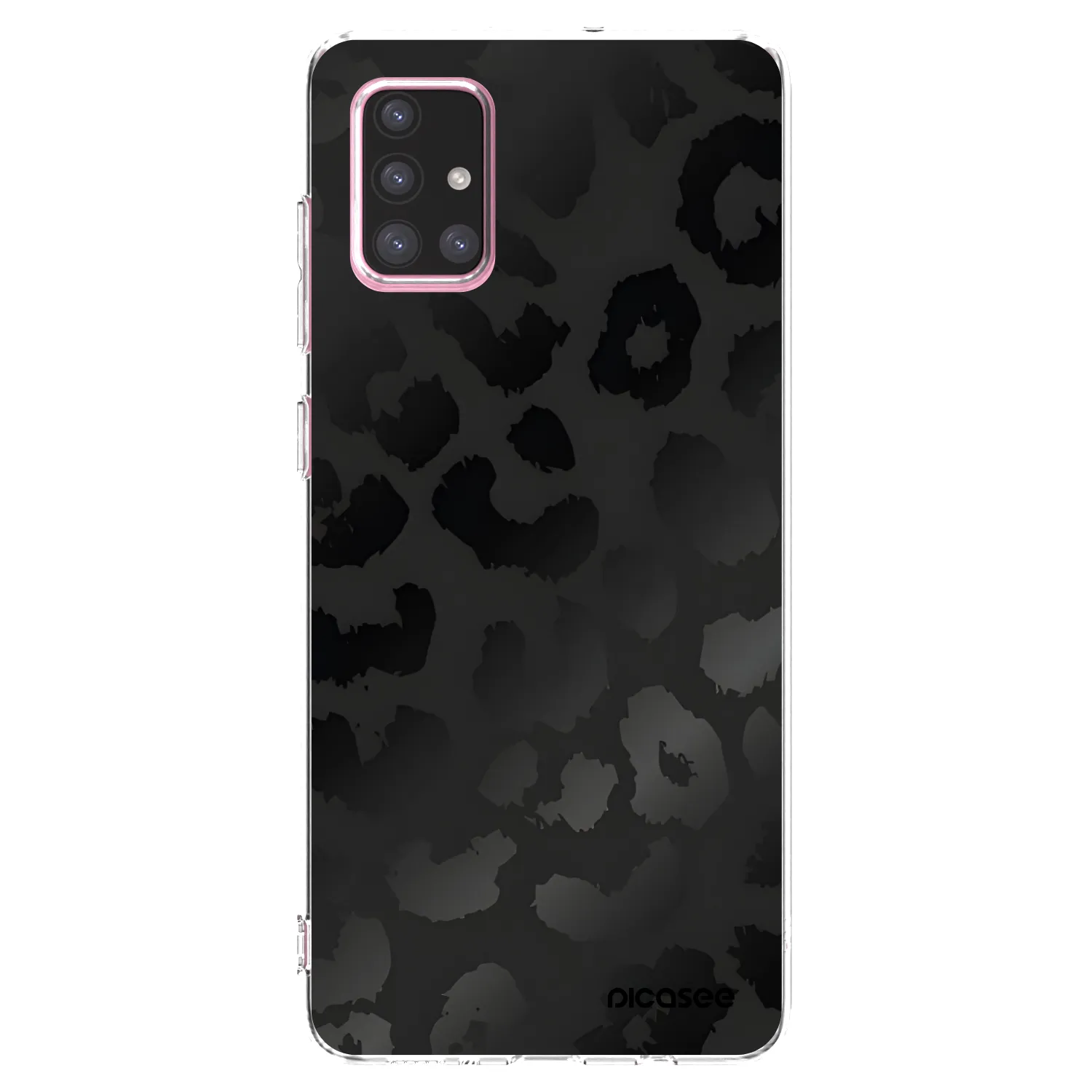 Picasee silikonski prozorni ovitek za Samsung Galaxy A71 A715F - Midnight Leopard