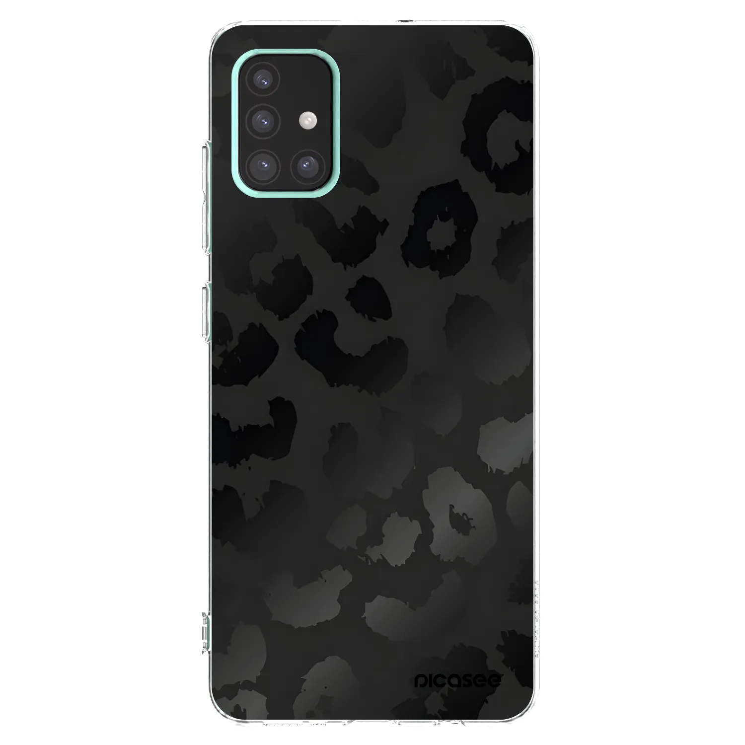 Picasee silikonski prozorni ovitek za Samsung Galaxy A51 A515F - Midnight Leopard