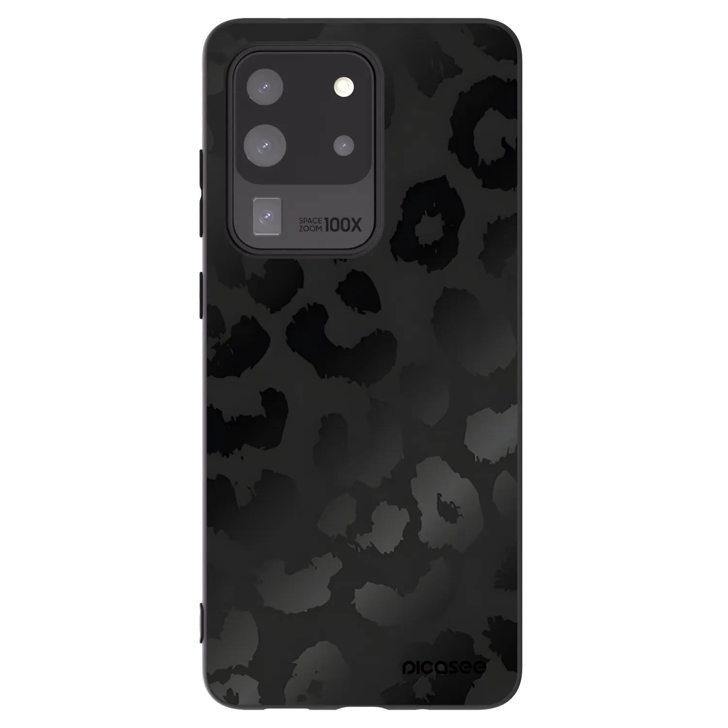Picasee silikonski črni ovitek za Samsung Galaxy S20 Ultra 5G G988F - Midnight Leopard