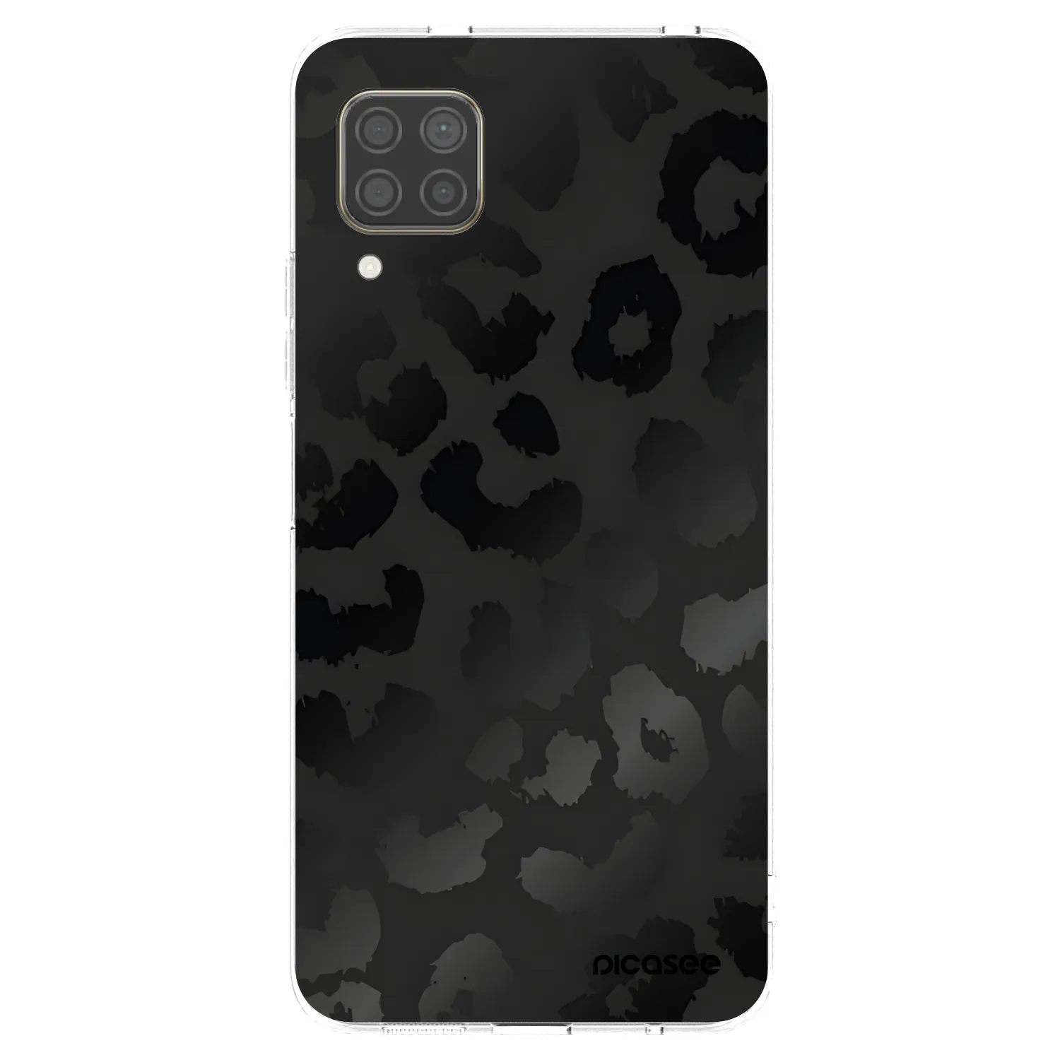 Picasee silikonski prozorni ovitek za Huawei P40 Lite - Midnight Leopard