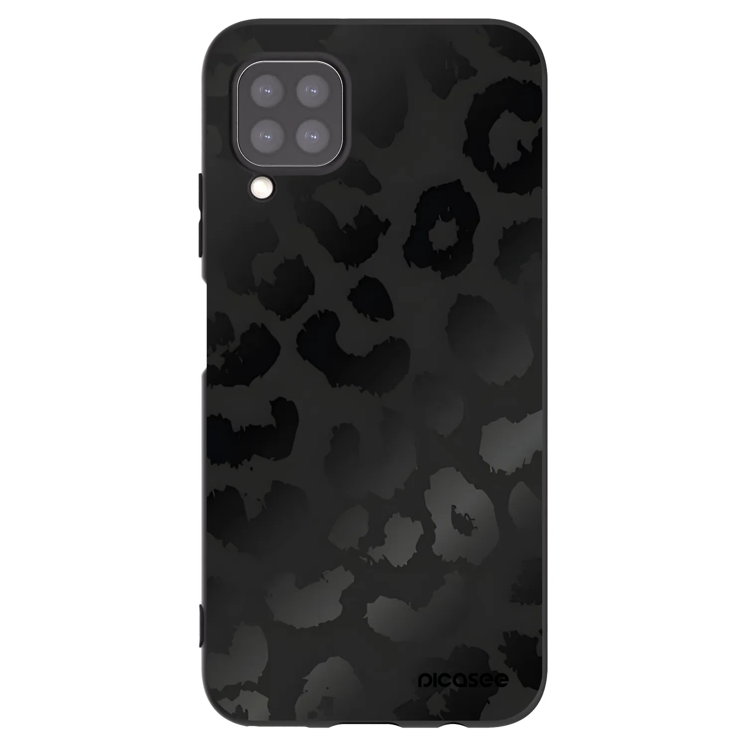 Picasee silikonski črni ovitek za Huawei P40 Lite - Midnight Leopard