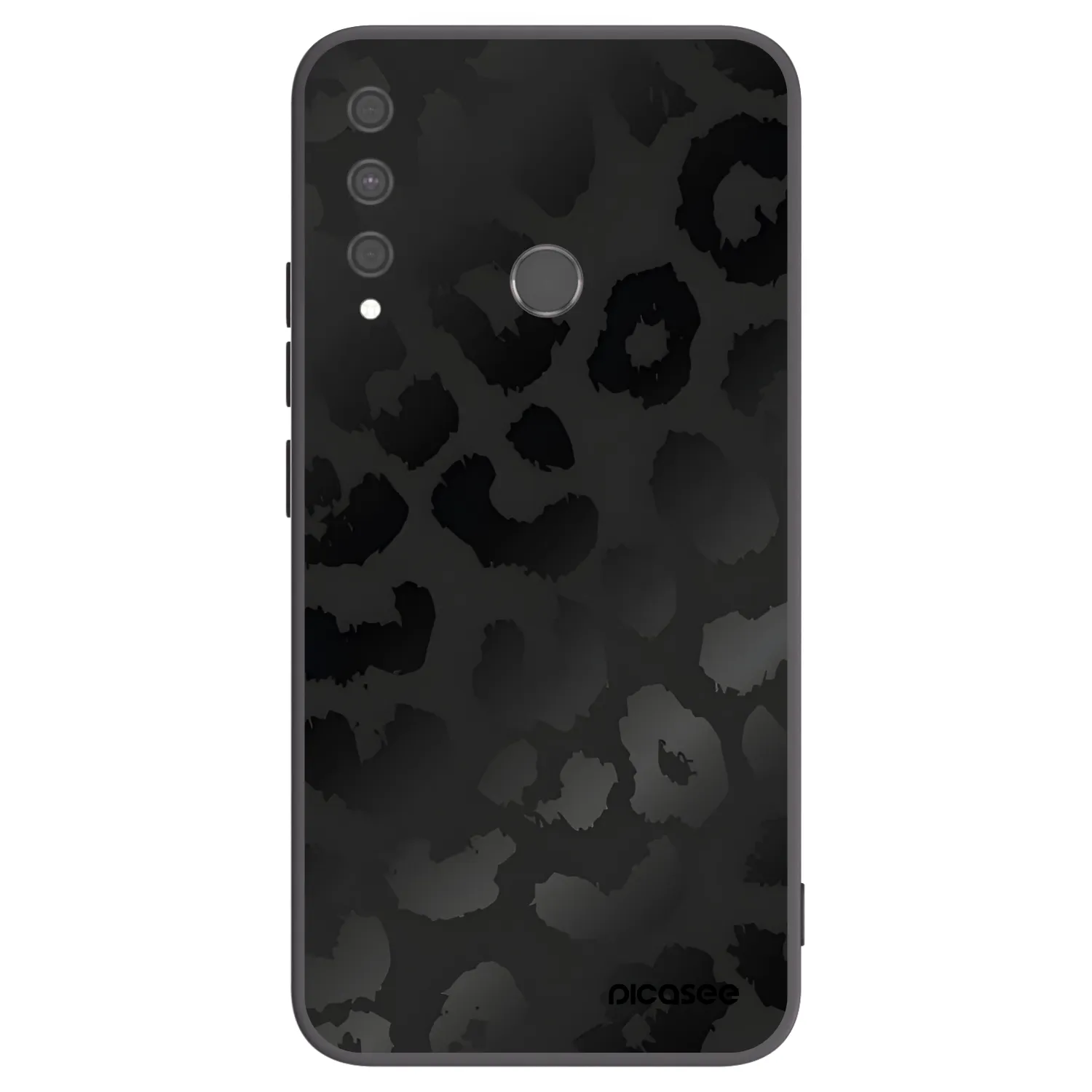 Picasee silikonski črni ovitek za Huawei P40 Lite E - Midnight Leopard