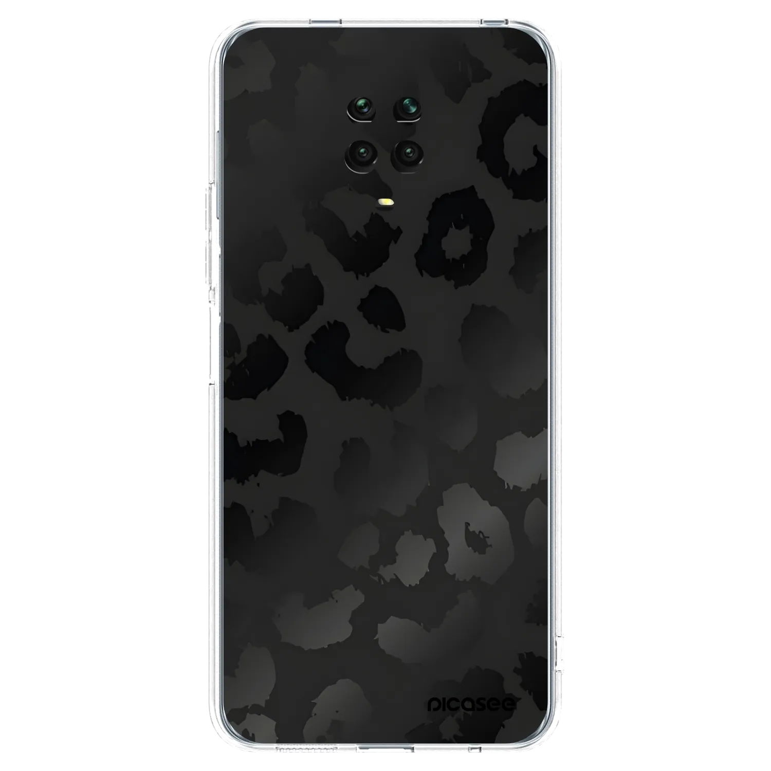 Picasee silikonski prozorni ovitek za Xiaomi Redmi Note 9 Pro - Midnight Leopard