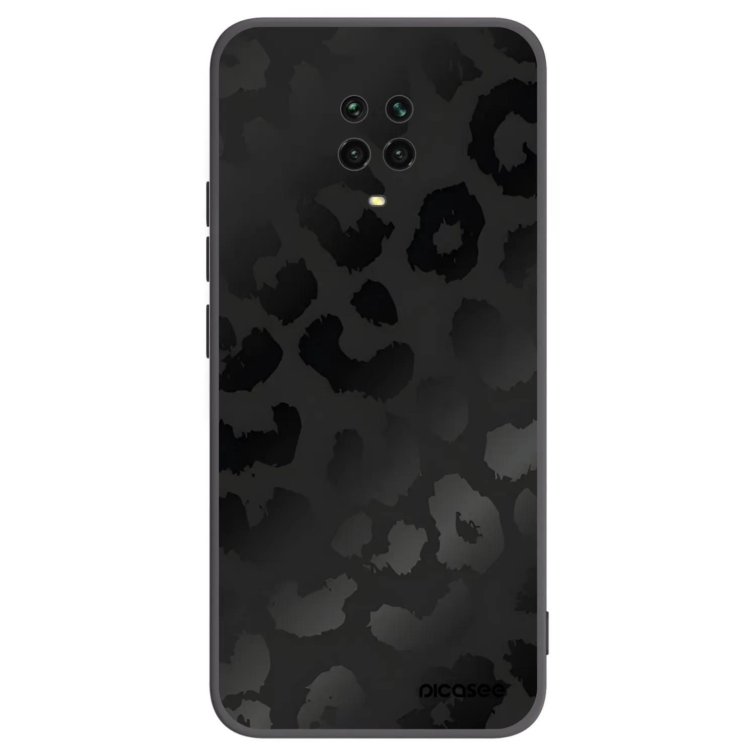 Picasee silikonski črni ovitek za Xiaomi Redmi Note 9 Pro - Midnight Leopard