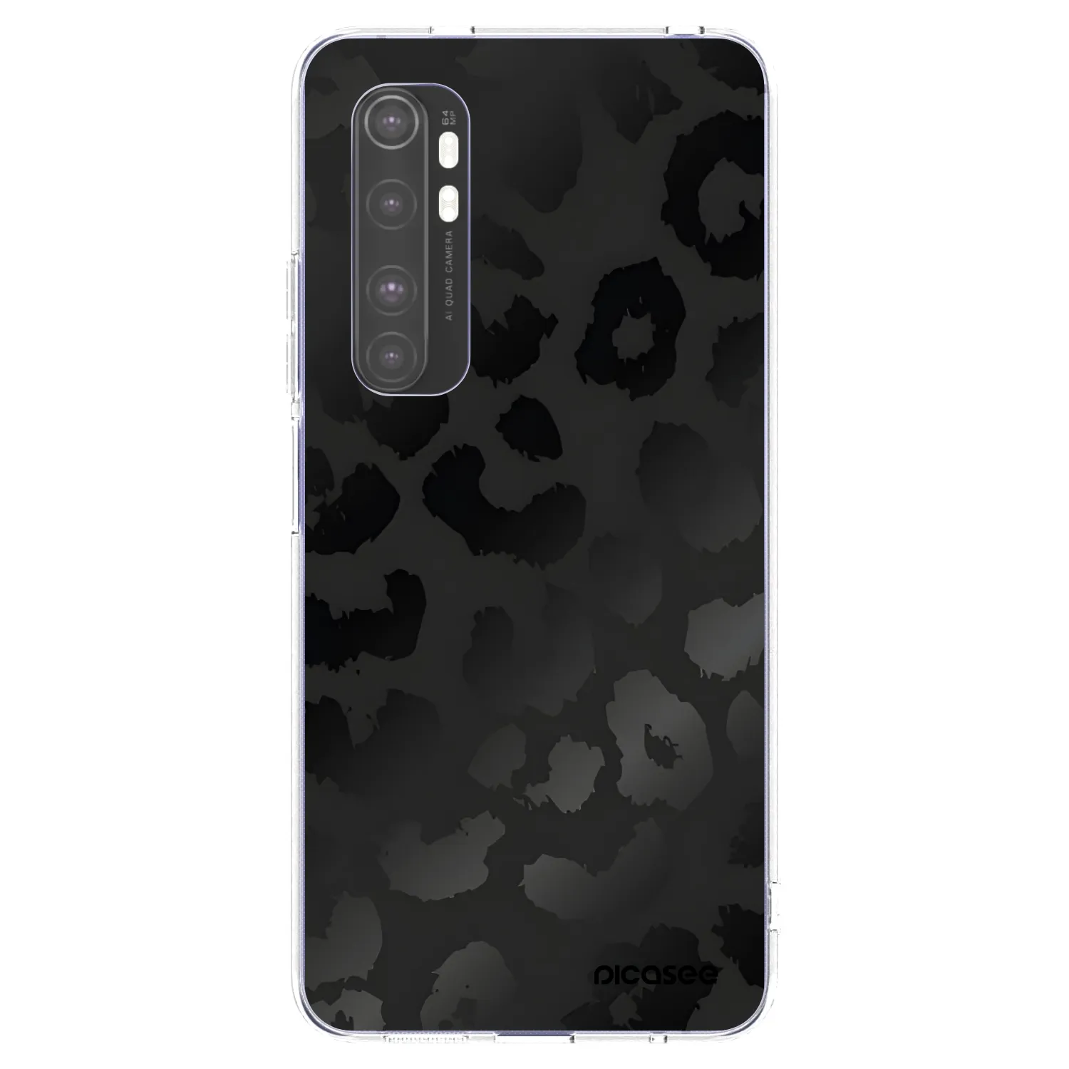 Picasee silikonski prozorni ovitek za Xiaomi Mi Note 10 Lite - Midnight Leopard