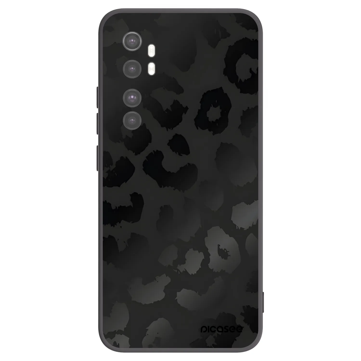 Picasee silikonski črni ovitek za Xiaomi Mi Note 10 Lite - Midnight Leopard