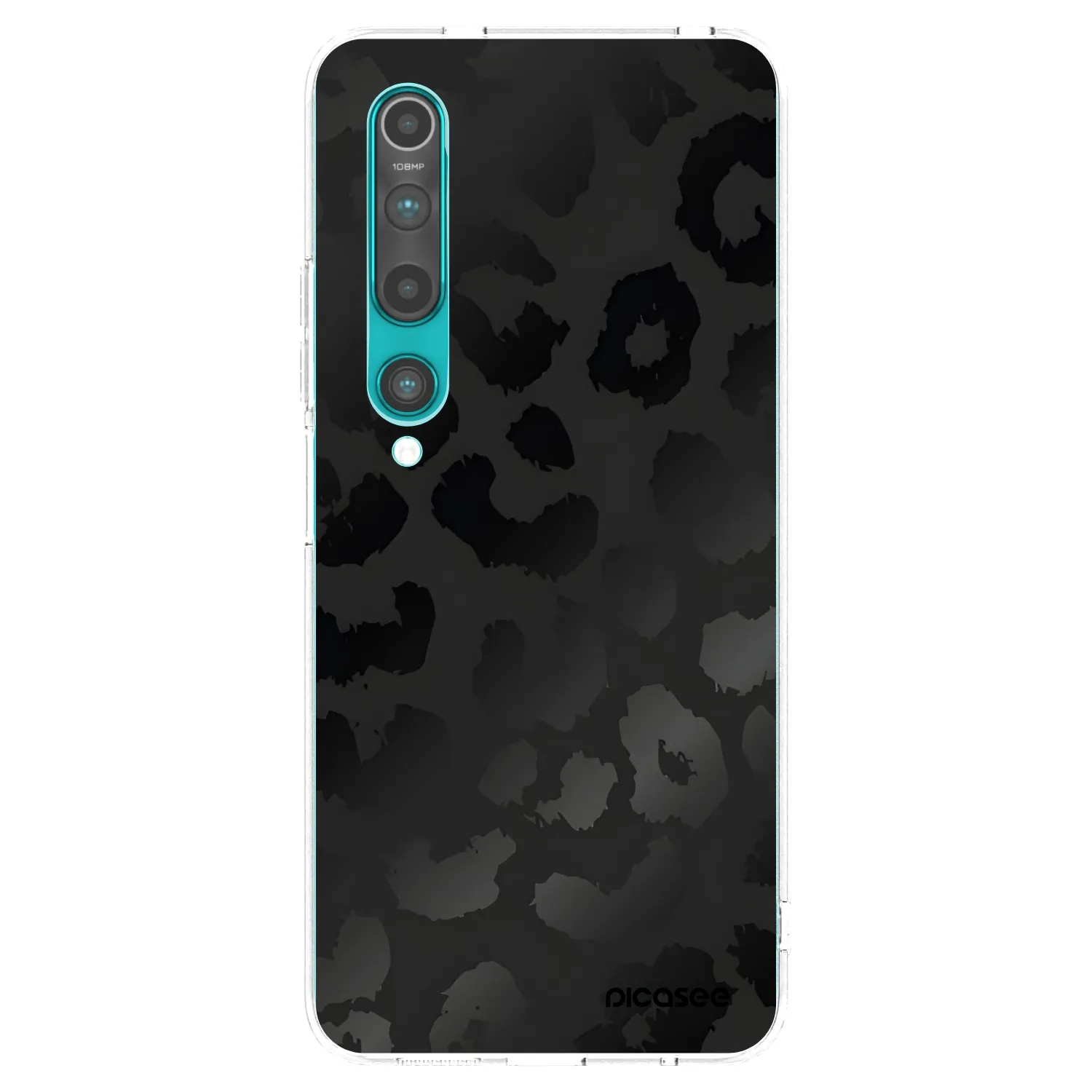 Picasee silikonski prozorni ovitek za Xiaomi Mi 10 - Midnight Leopard