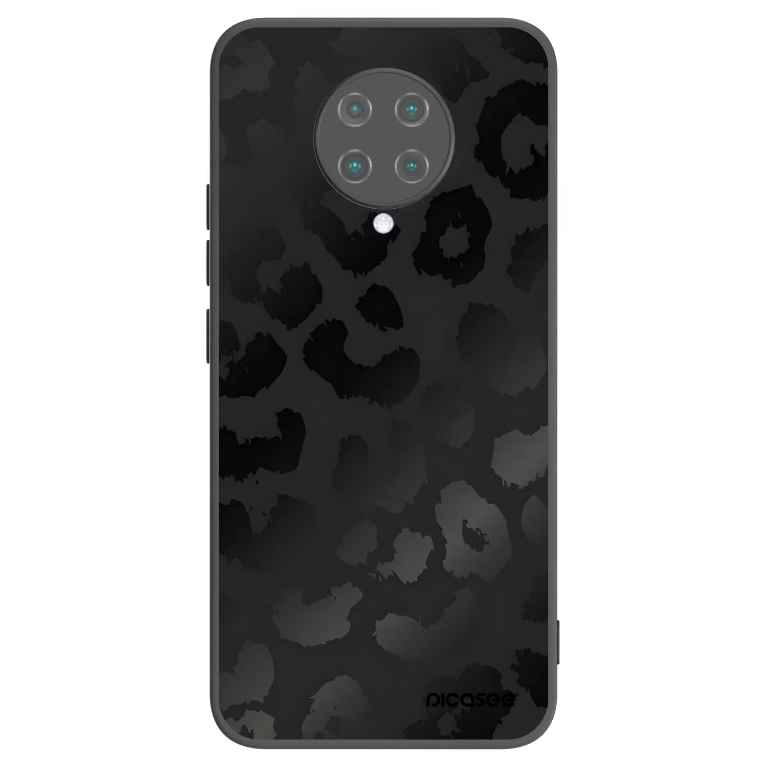 Picasee silikonski črni ovitek za Xiaomi Poco F2 Pro - Midnight Leopard