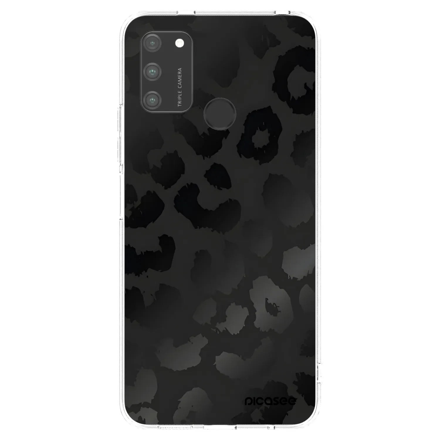 Picasee silikonski prozorni ovitek za Honor 9A - Midnight Leopard