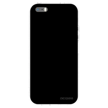 Picasee silikonski prozorni ovitek za Apple iPhone 5/5S/SE - Black Bliss