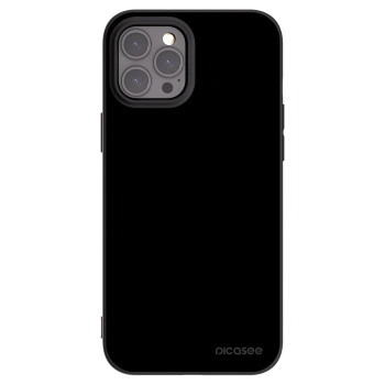 Picasee silikonski črni ovitek za Apple iPhone 12 Pro Max - Black Bliss
