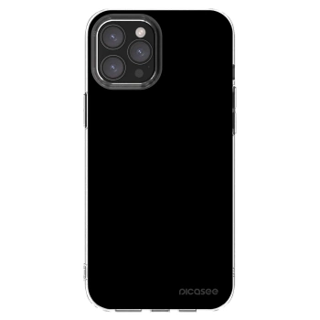 Picasee silikonski prozorni ovitek za Apple iPhone 12 Pro Max - Black Bliss